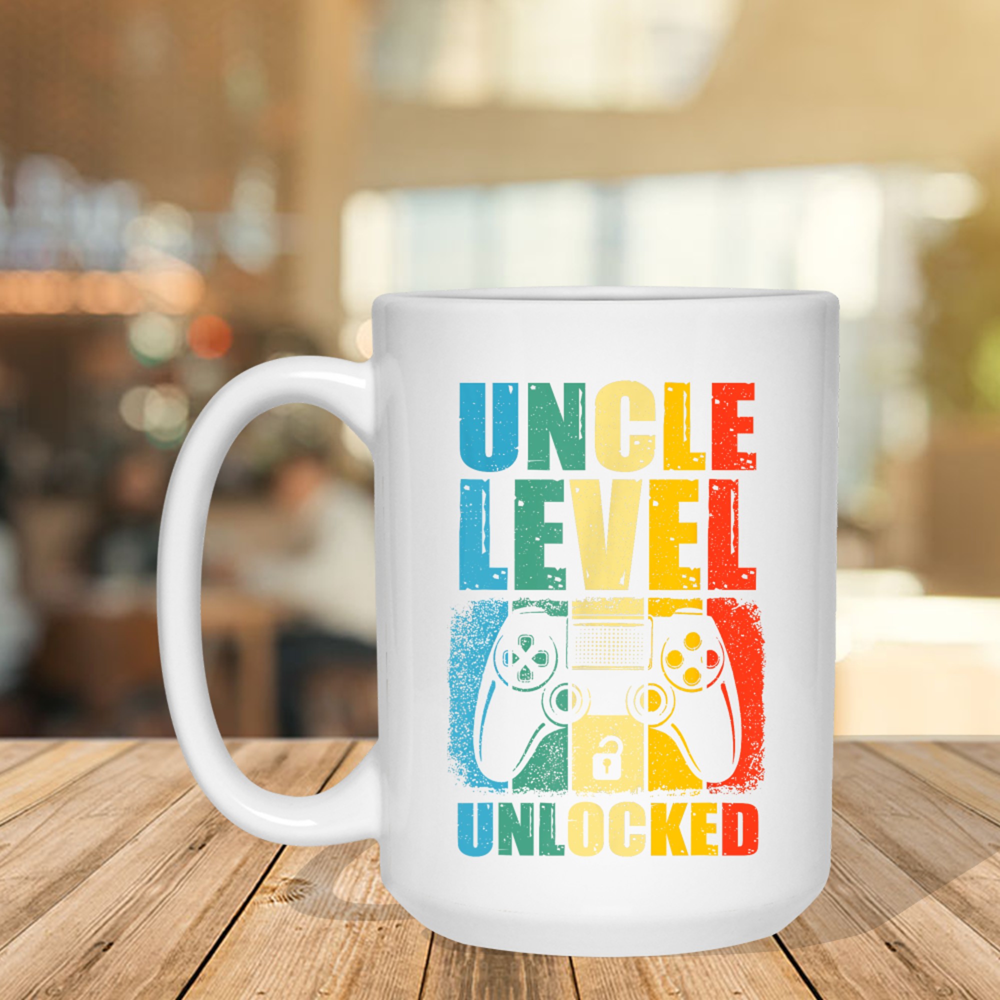 Uncle Level Unlocked Leveled Up To Uncle Promoted To Gamer Mug