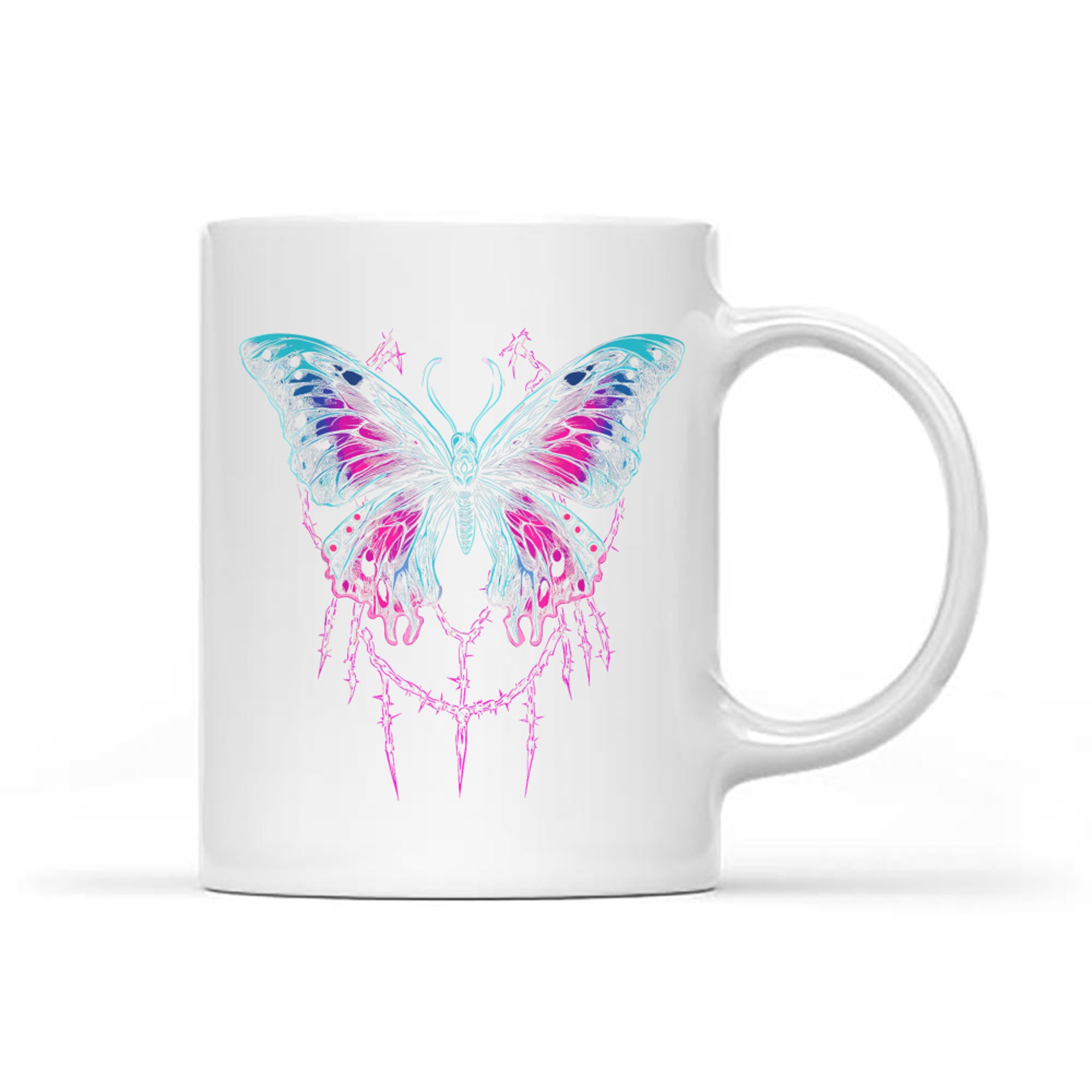 Y2K Butterfly Gothic Grunge Aesthetic Vaporwave Cybercore Mug