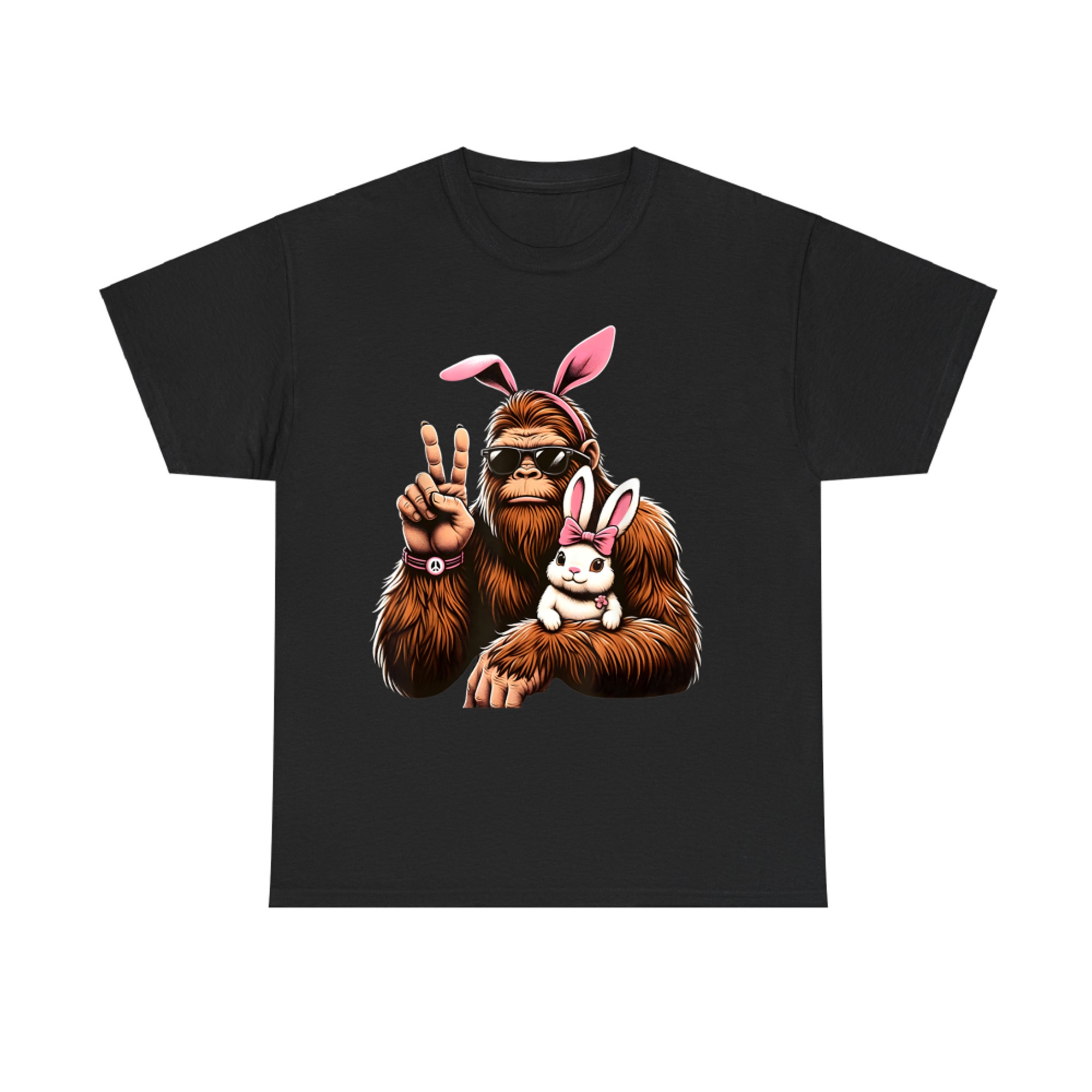 Bigfoot Bunny Funny Easter Day Sasquatch T-Shirt