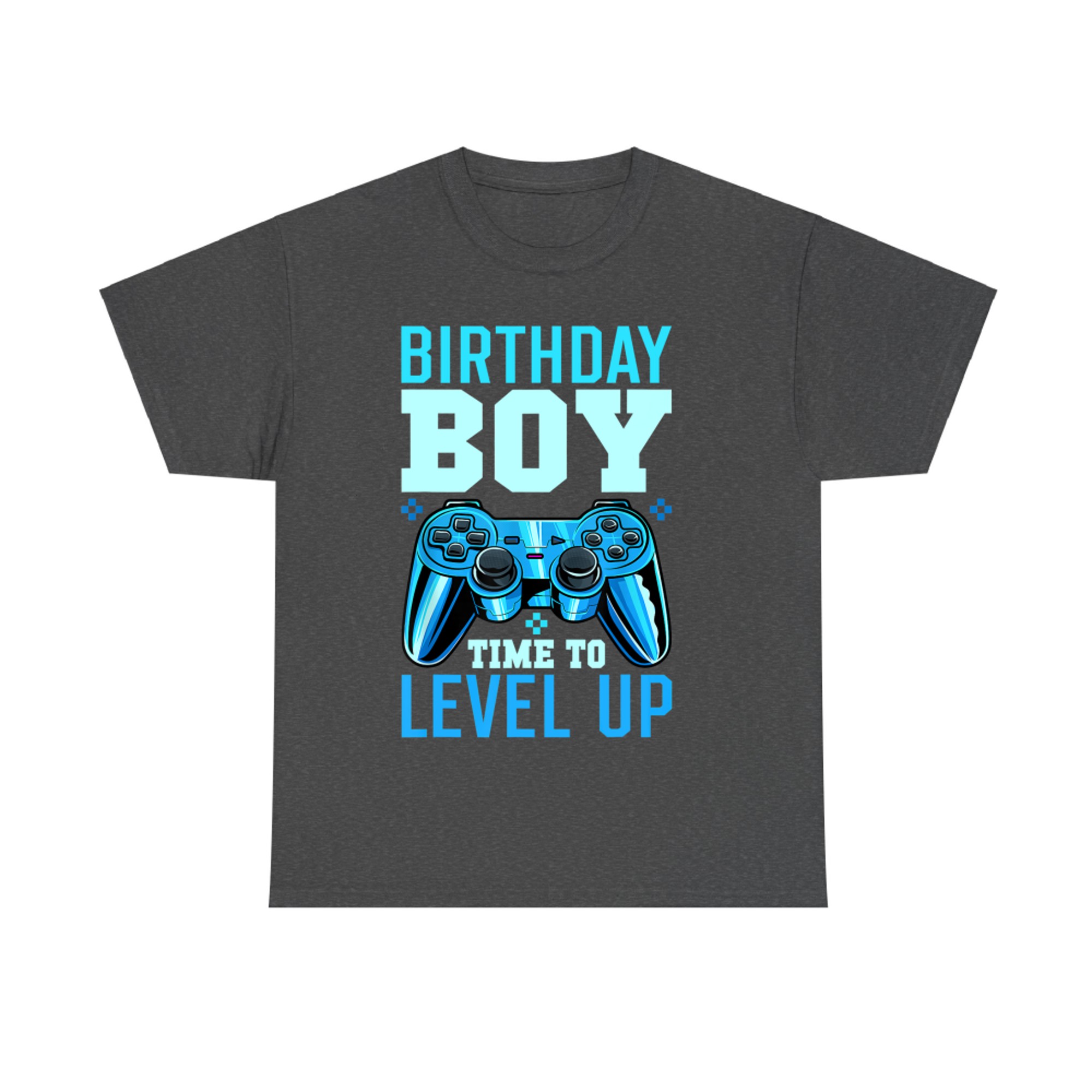 Birthday Boy Time To Level Up Video Game Blue Gamepad T-Shirt