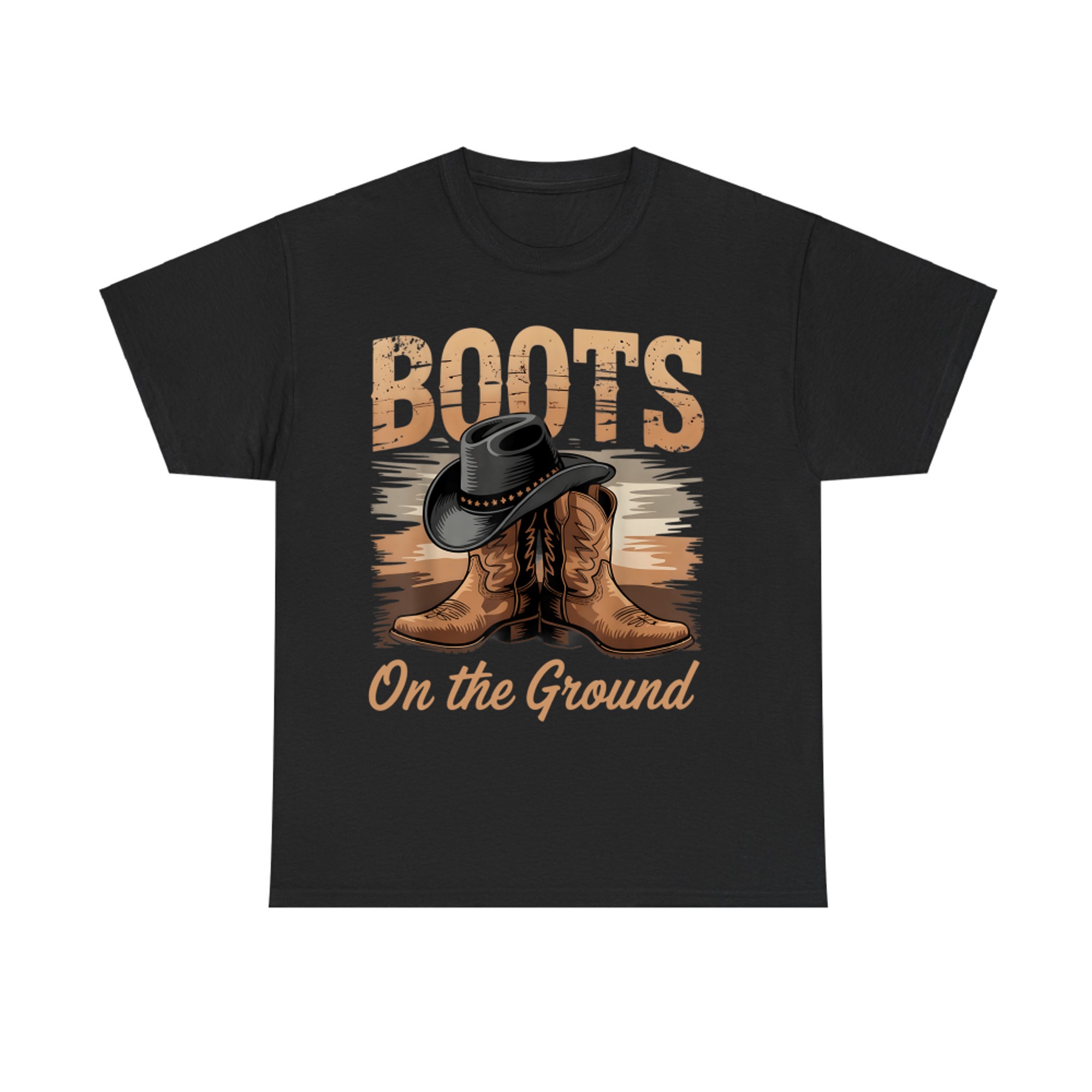 Boots On The Ground Black Cowgirl Melanin T-Shirt