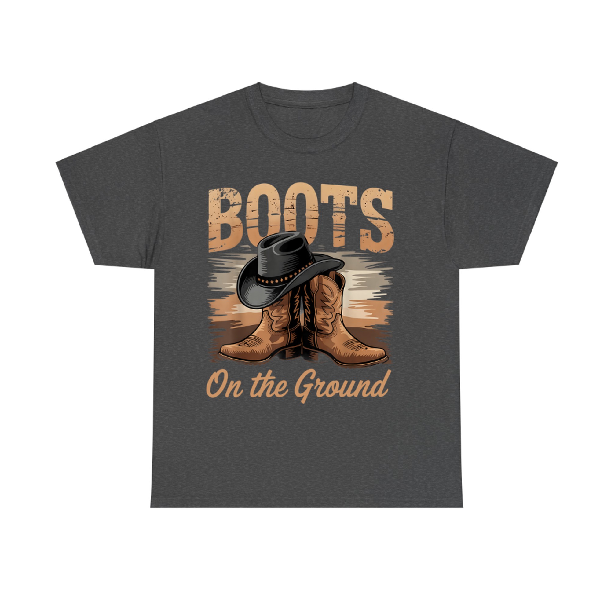 Boots On The Ground Black Cowgirl Melanin T-Shirt