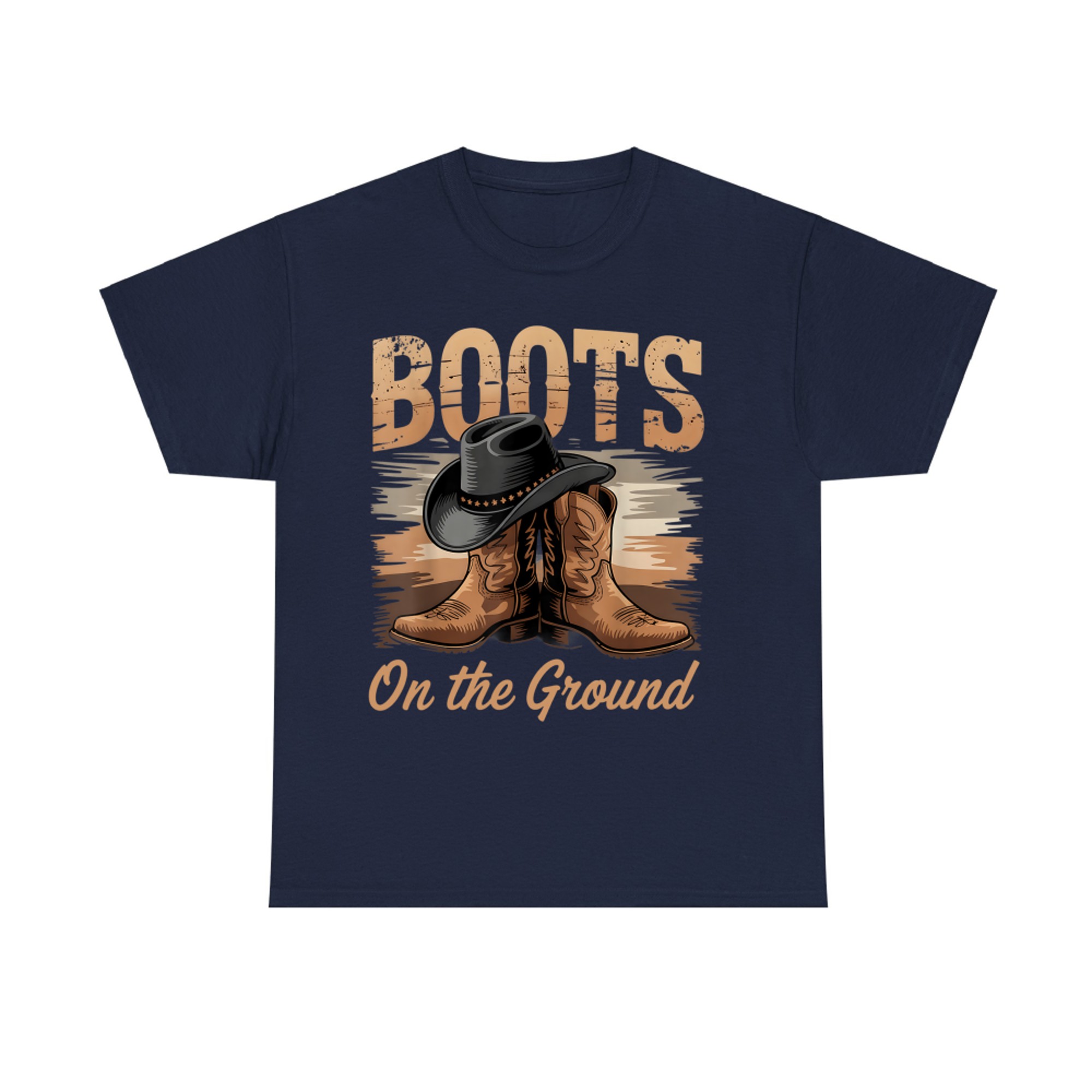Boots On The Ground Black Cowgirl Melanin T-Shirt