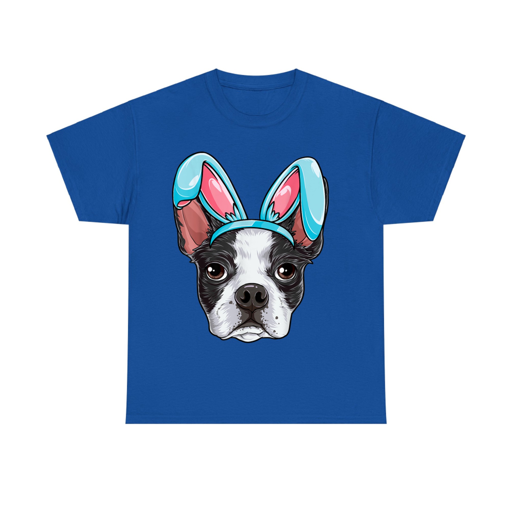 Boston Terrier Easter Bunny Ears Funny T-Shirt