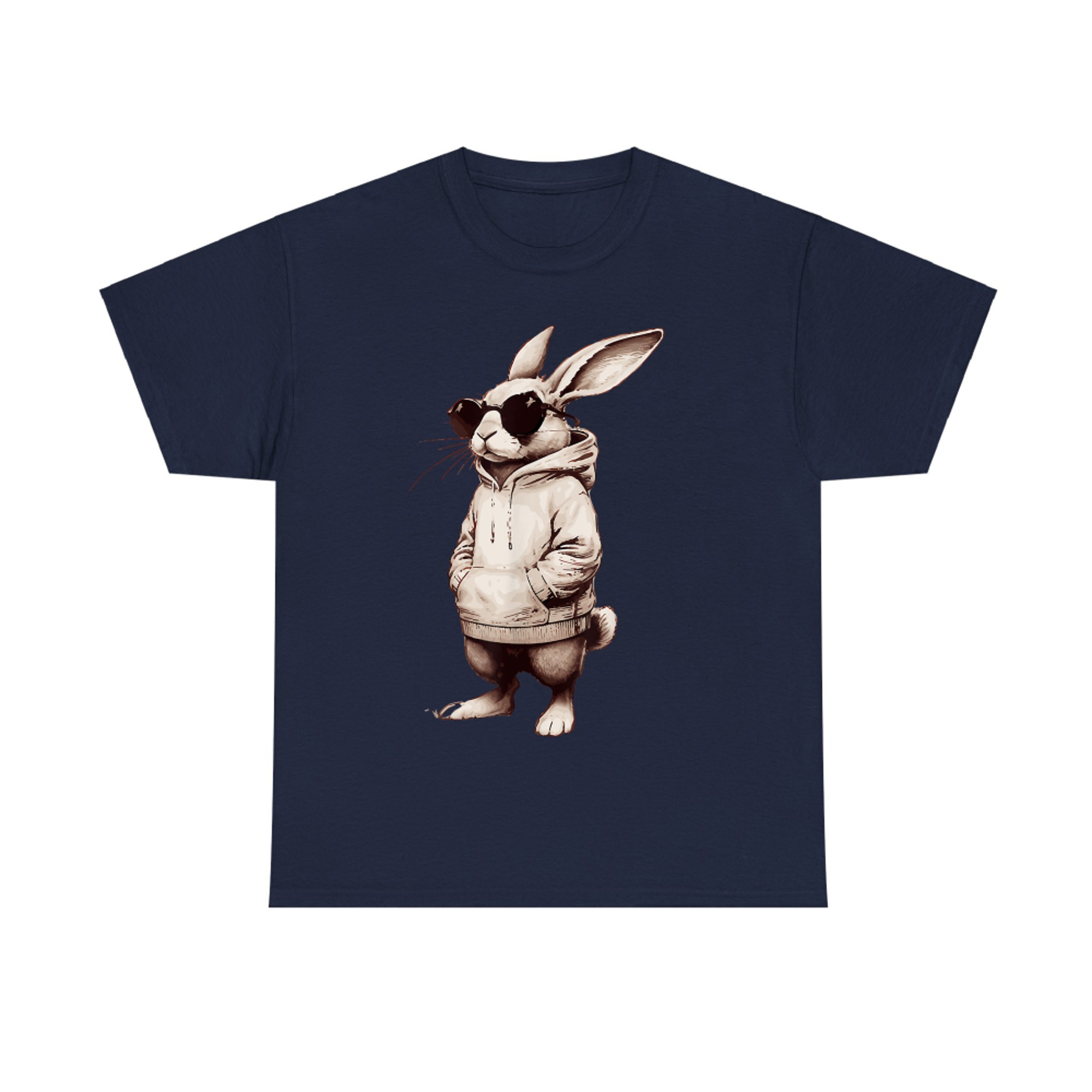 Bunny Face With Sunglasses Easter Day T-Shirt