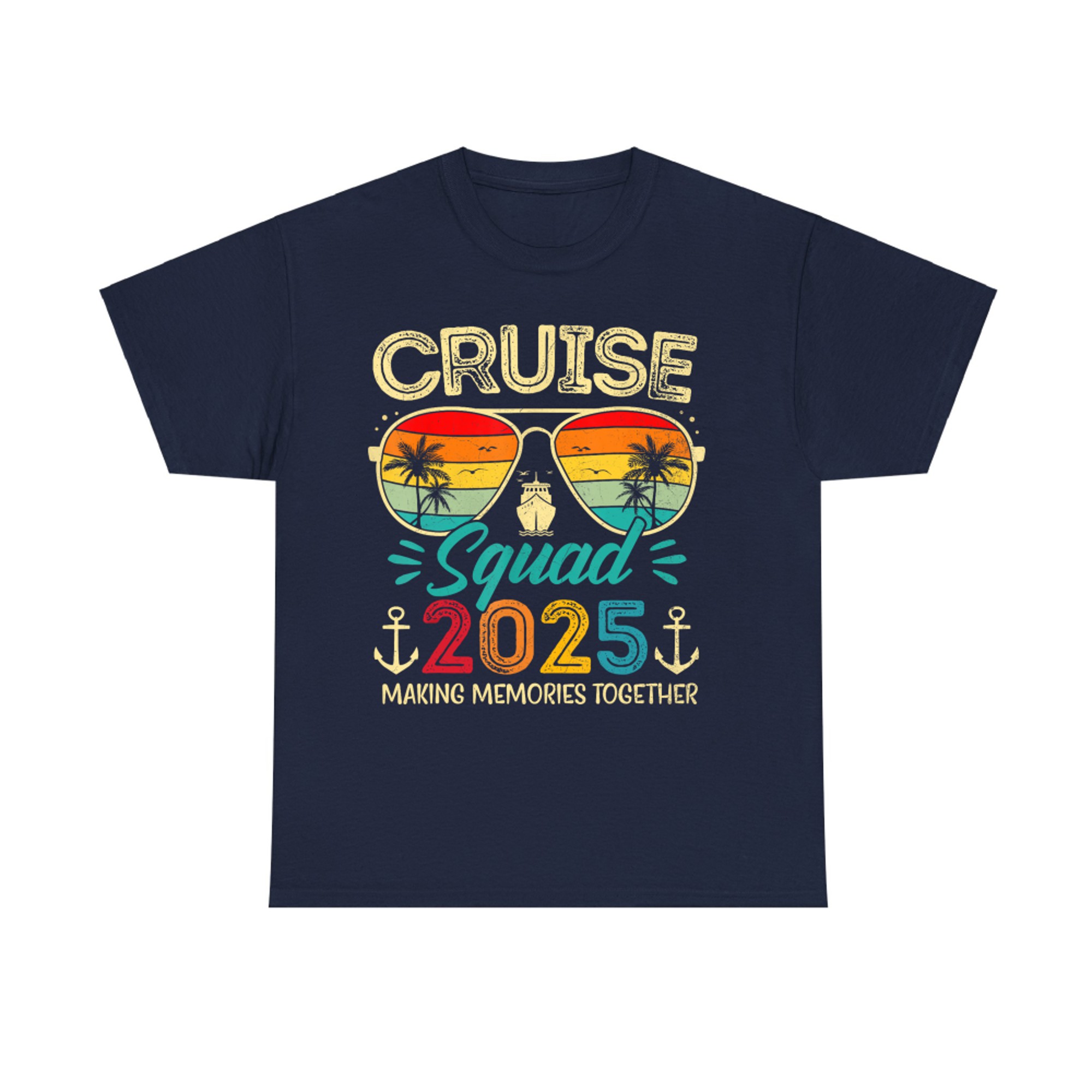 Cruise Squad Glasses Palm Family Group Matching Summer Vacation T-Shirt