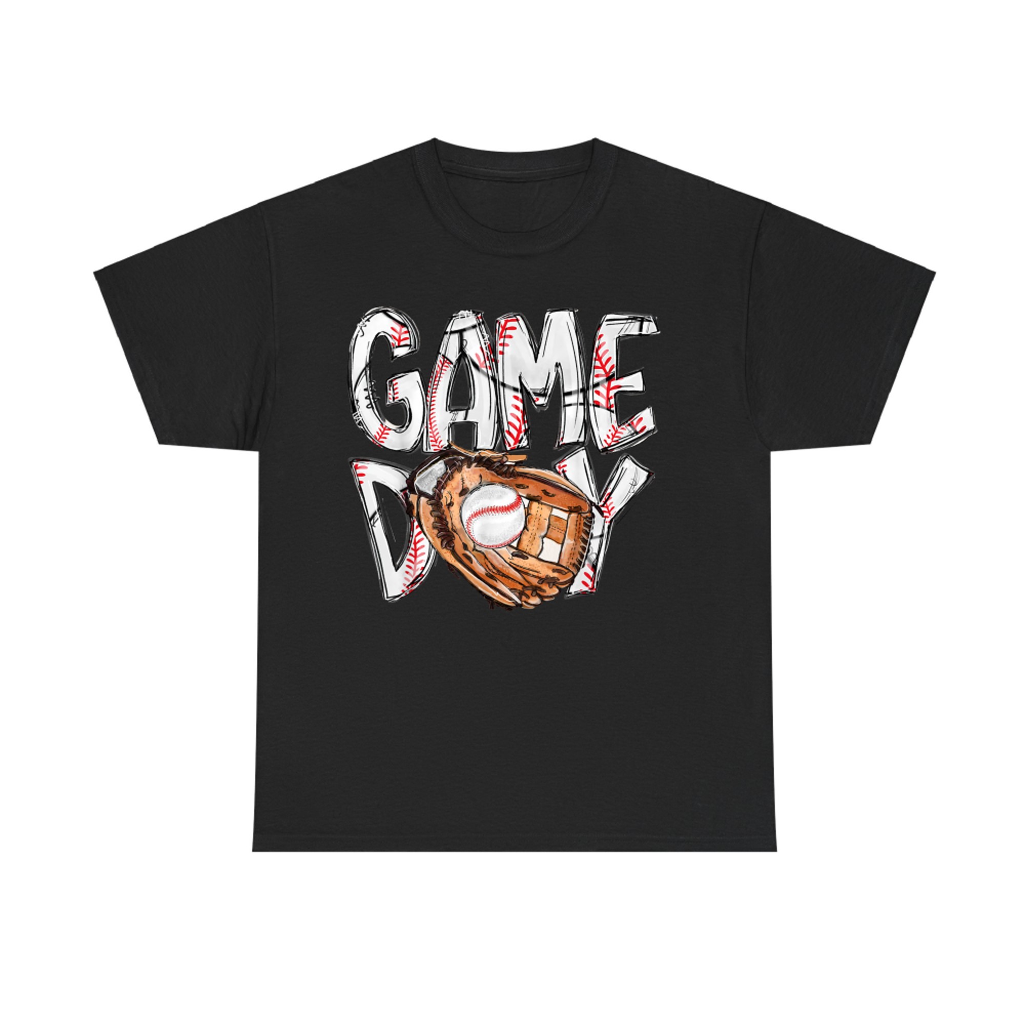 Cute Game Day Baseball Softball Heart Love Mom Life Both T-Shirt
