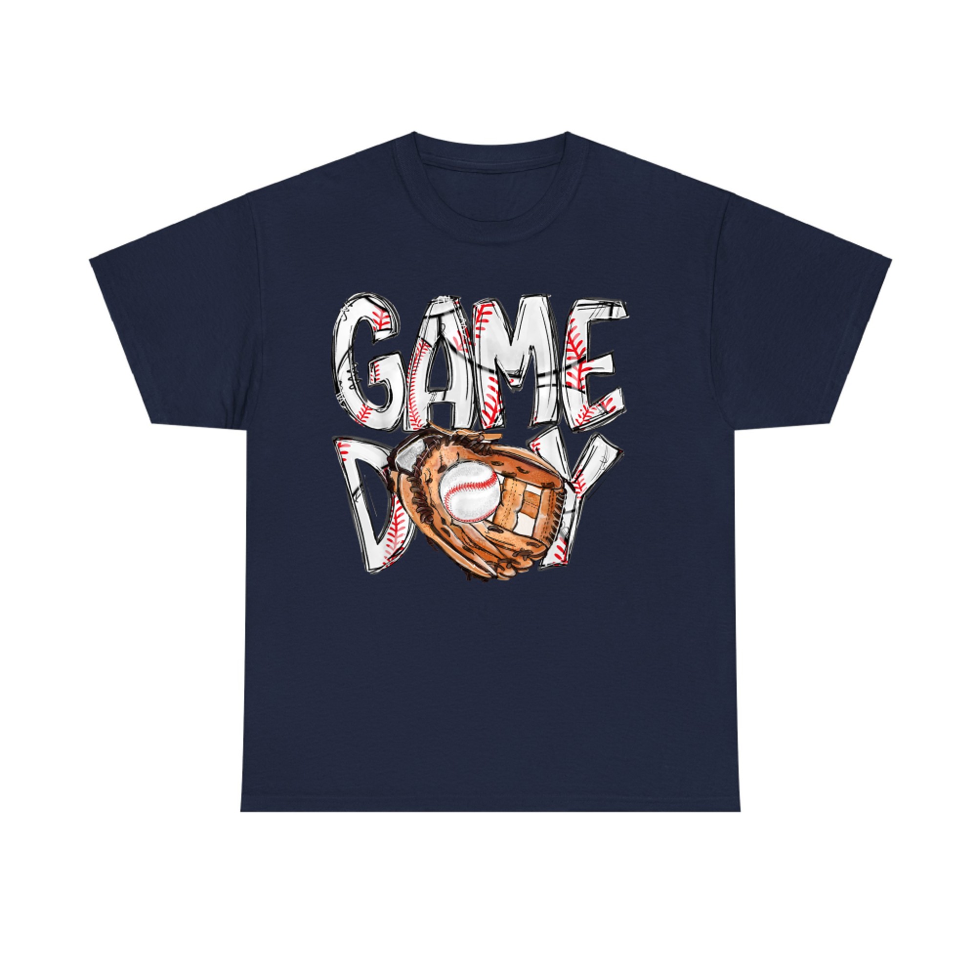 Cute Game Day Baseball Softball Heart Love Mom Life Both T-Shirt