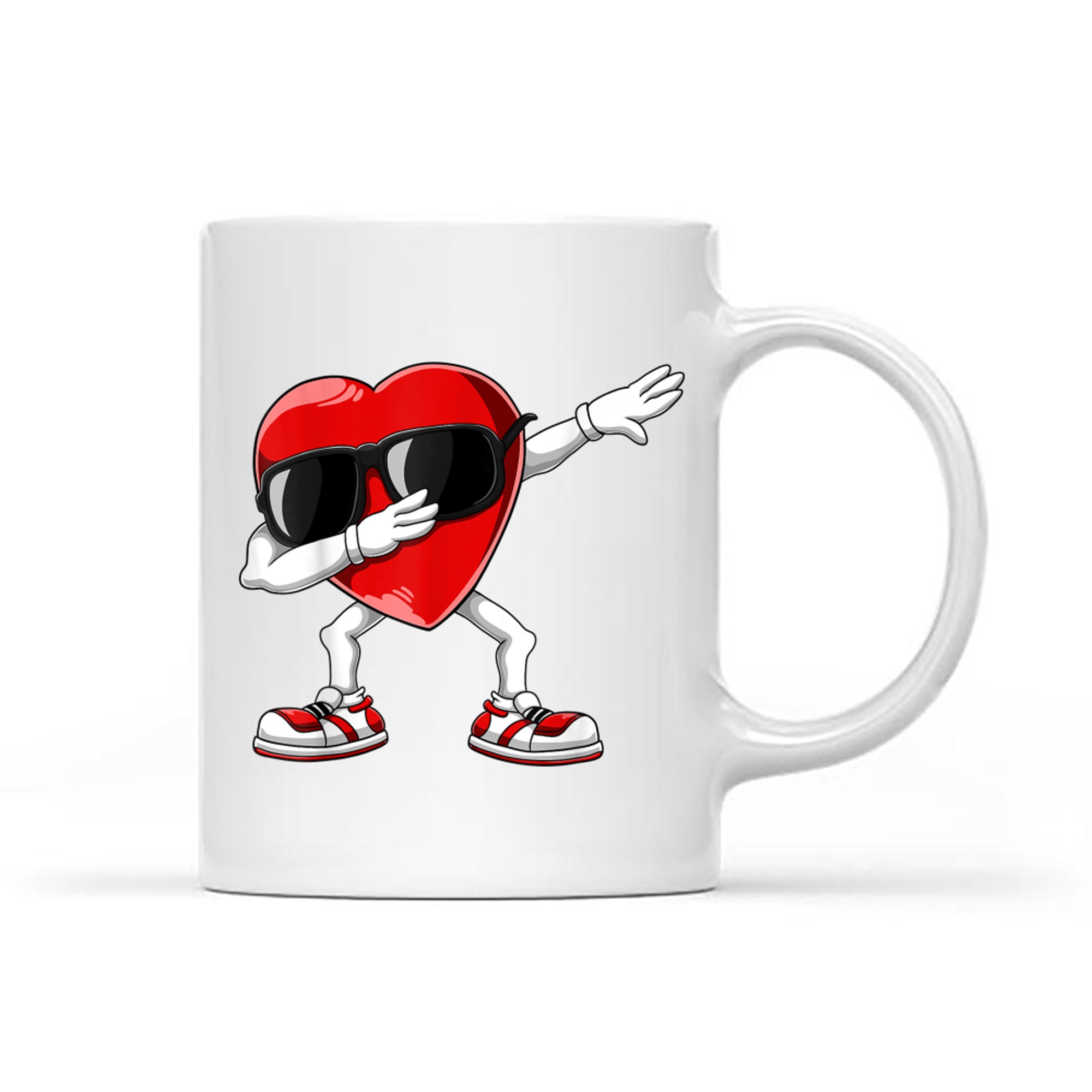 Dabbing Heart Funny Valentines Day Mug