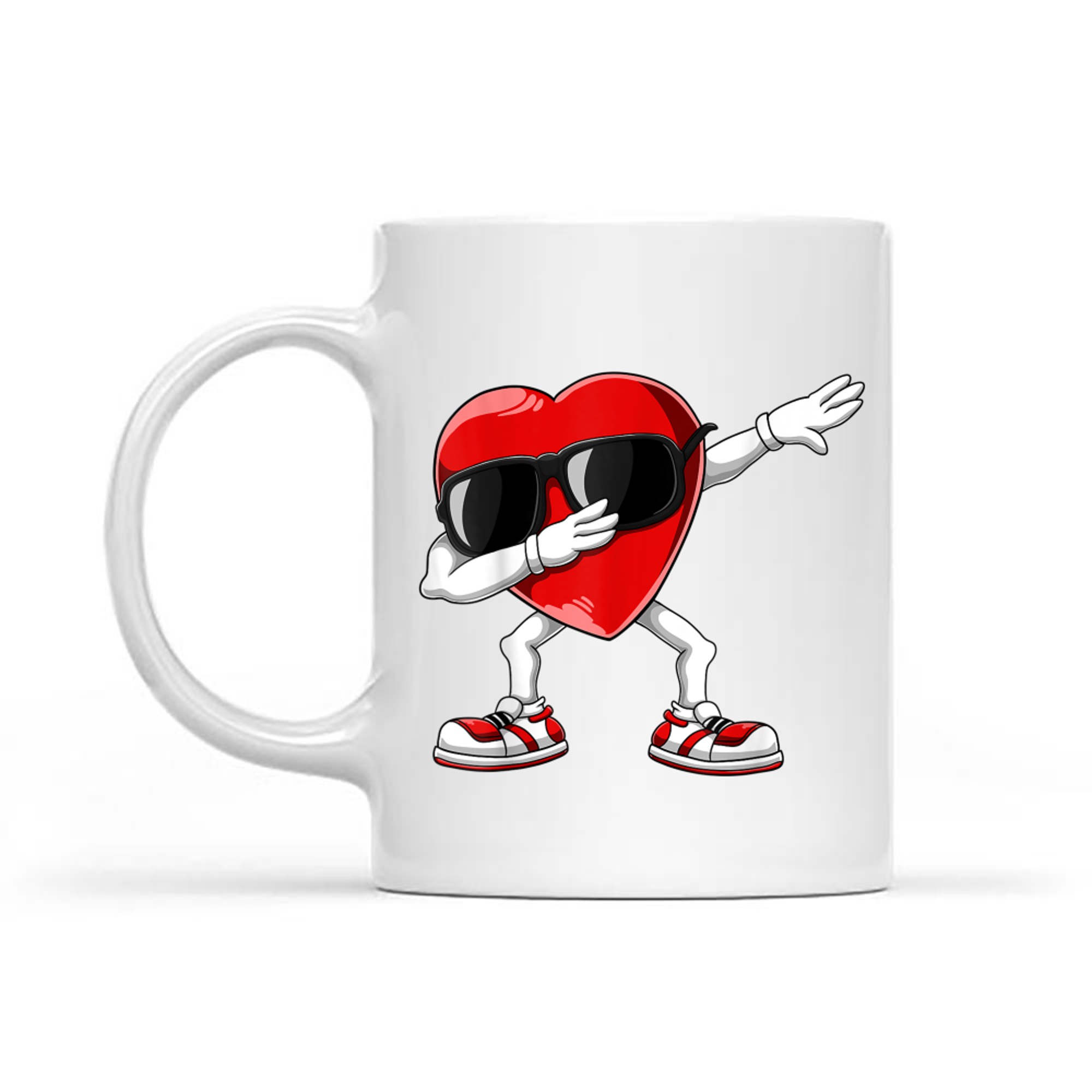 Dabbing Heart Funny Valentines Day Mug