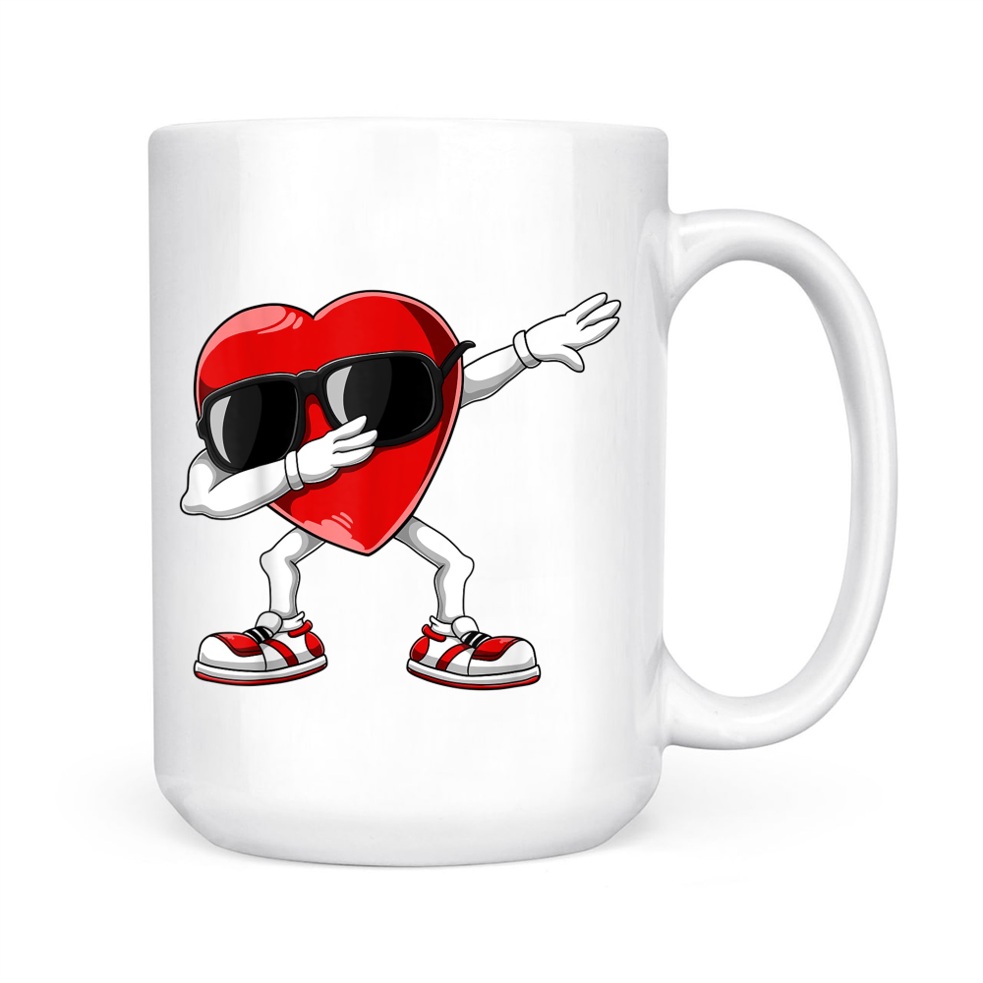 Dabbing Heart Funny Valentines Day Mug