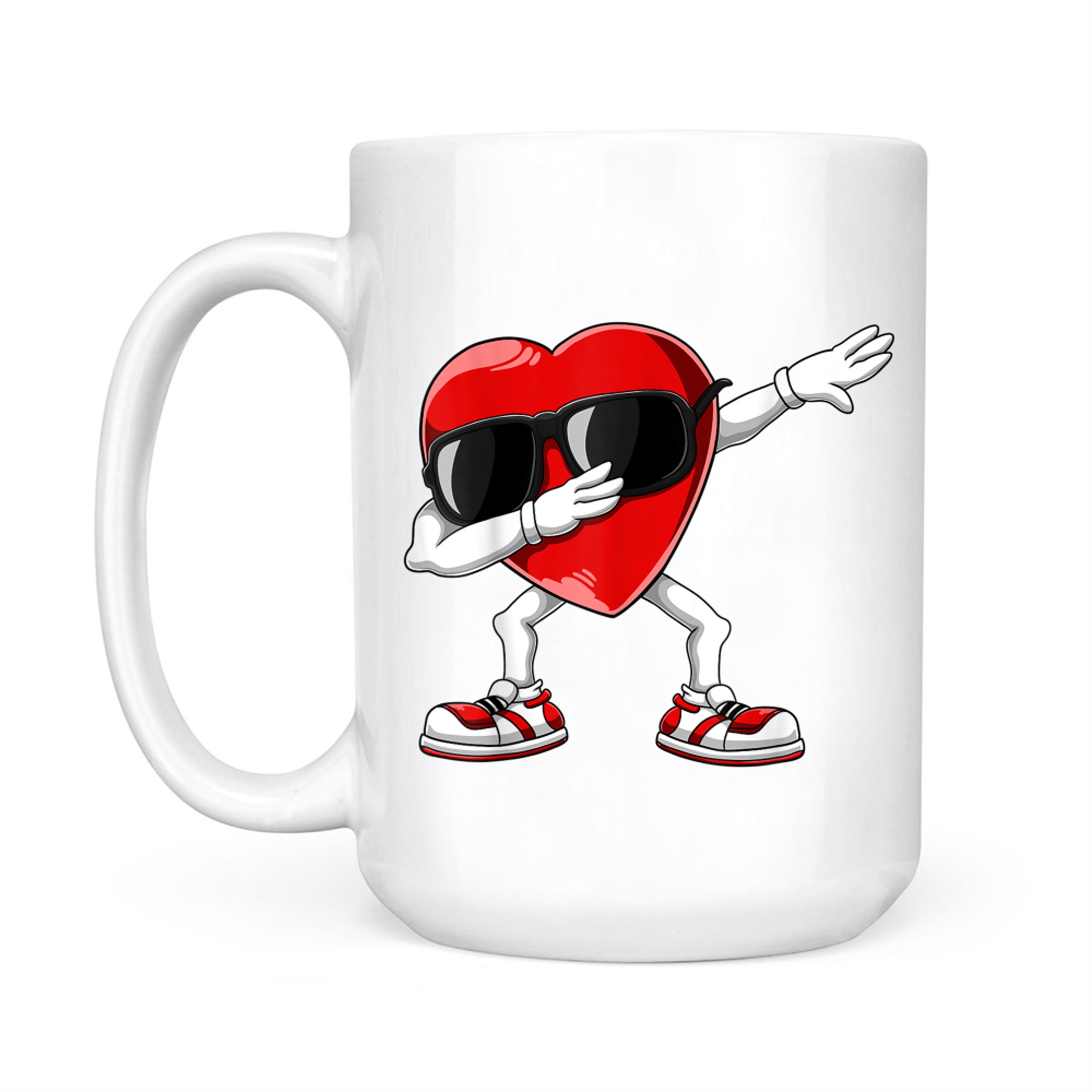 Dabbing Heart Funny Valentines Day Mug