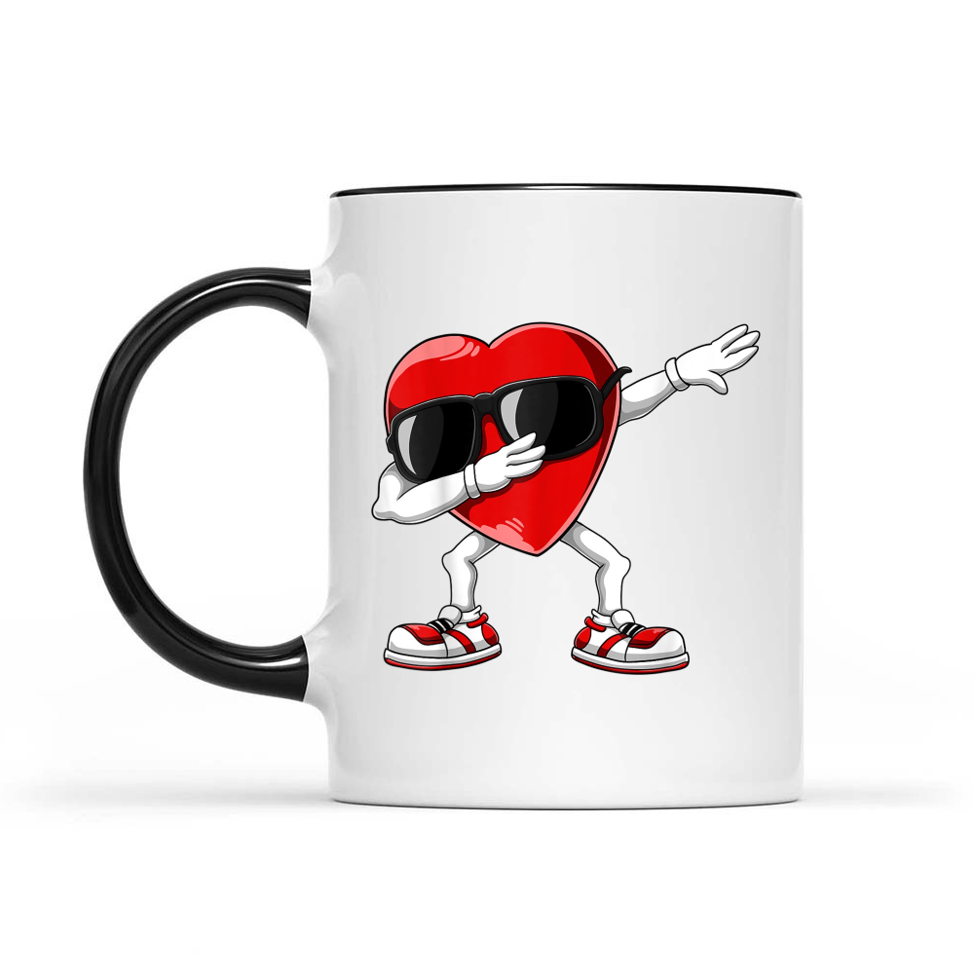 Dabbing Heart Funny Valentines Day Mug