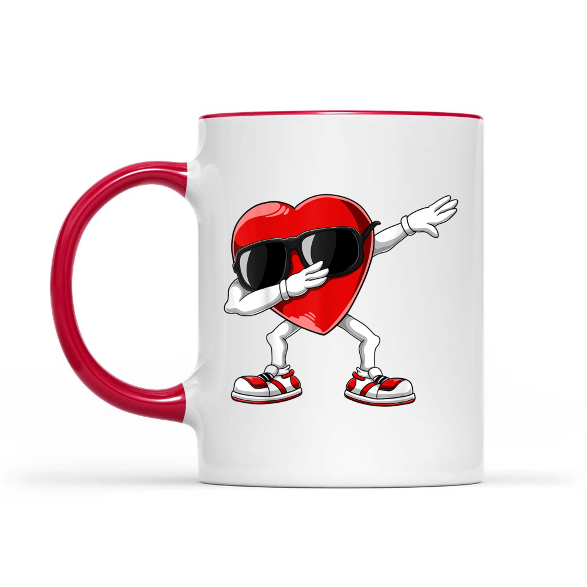 Dabbing Heart Funny Valentines Day Mug