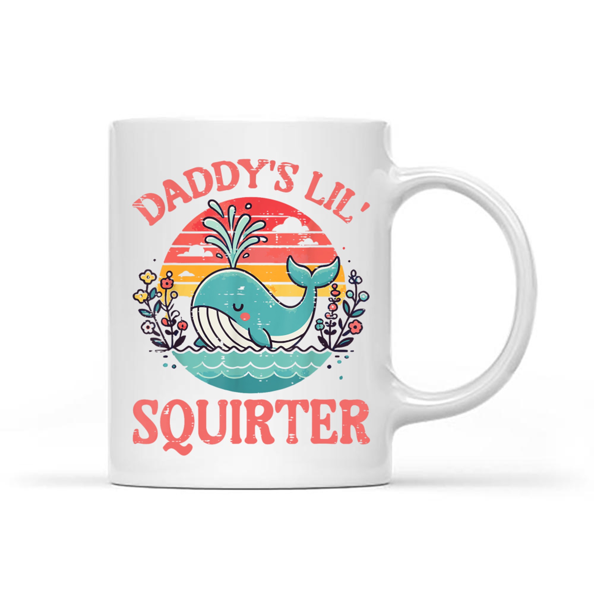 Daddys Little Whale Funny Inappropriate  Mug