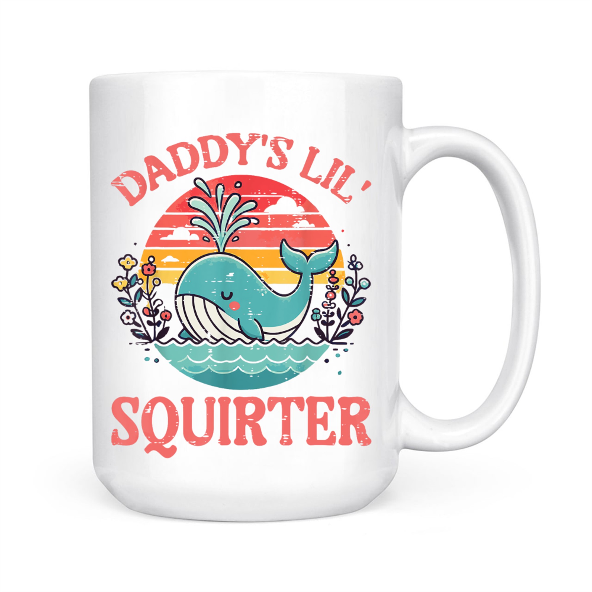Daddys Little Whale Funny Inappropriate  Mug