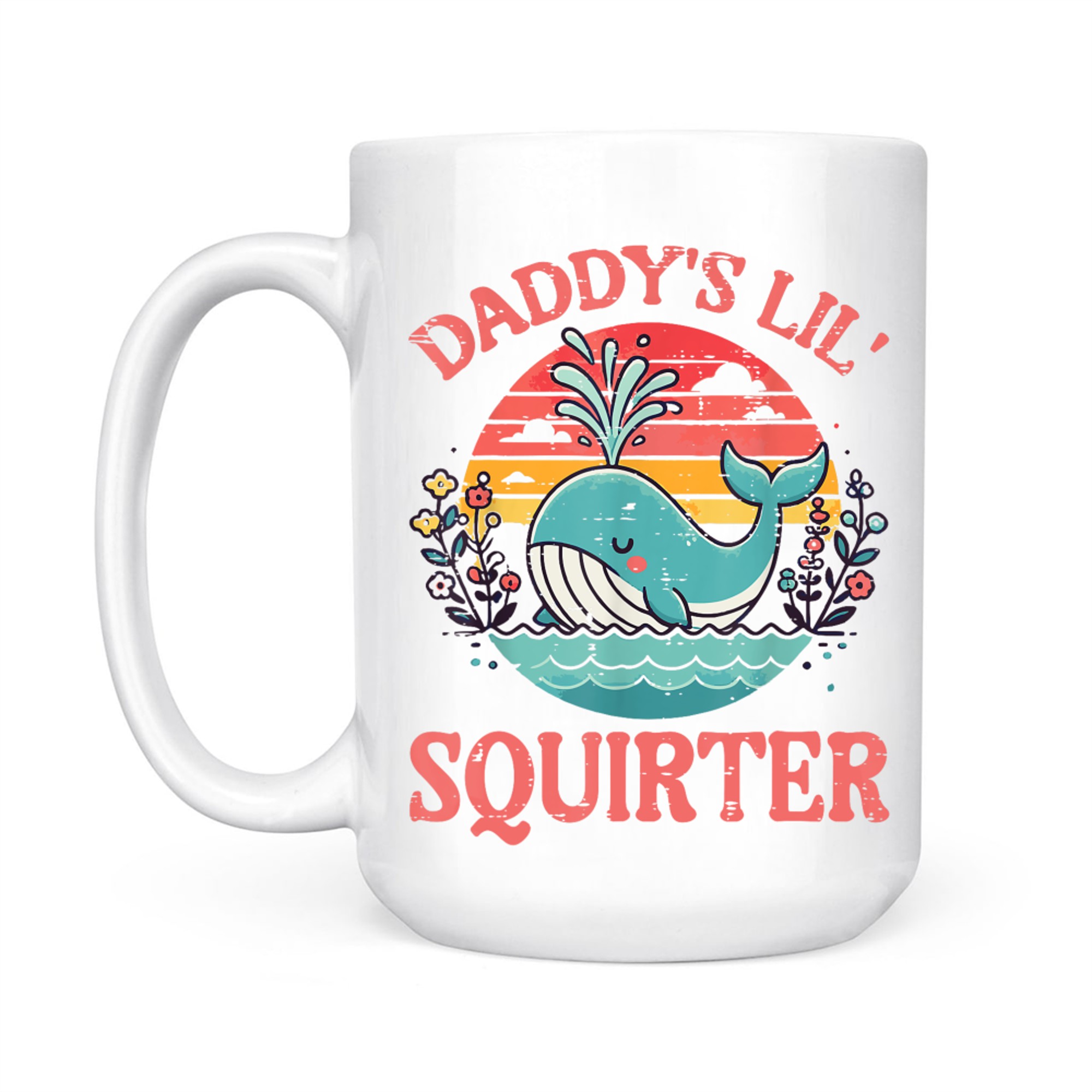 Daddys Little Whale Funny Inappropriate  Mug