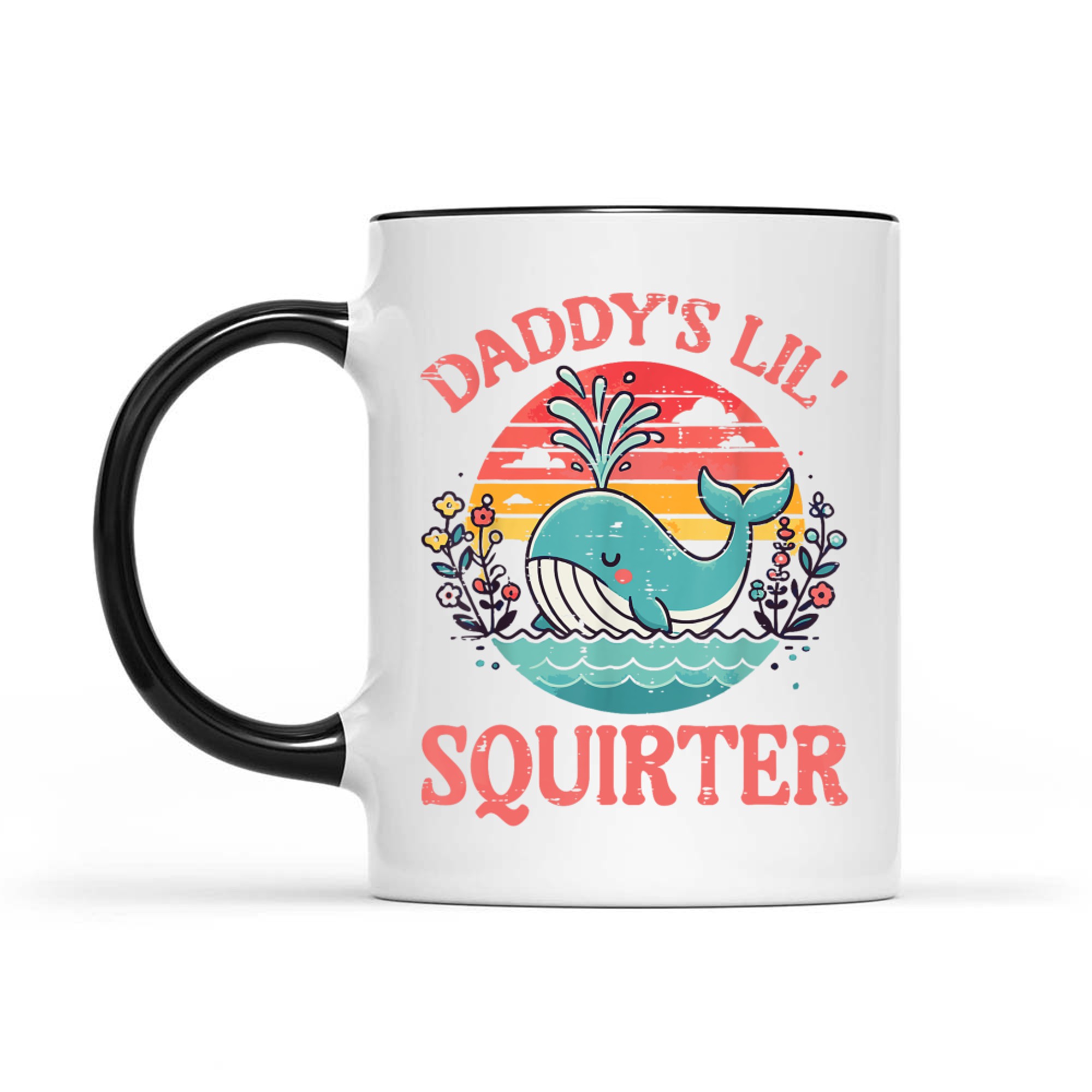 Daddys Little Whale Funny Inappropriate  Mug