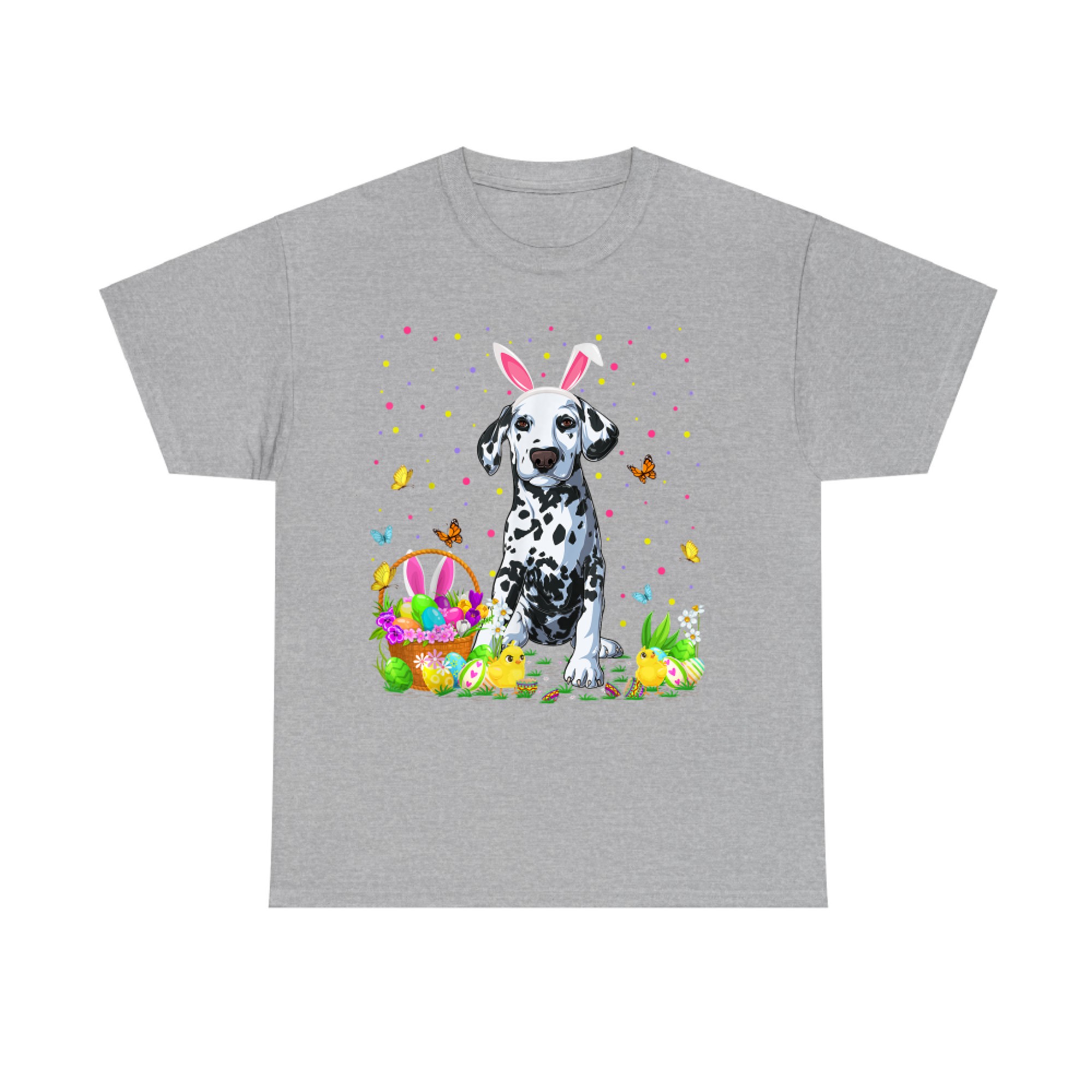 Dalmatian Dog Easter Egg Hunting Dalmatian Easter Sunday T-Shirt