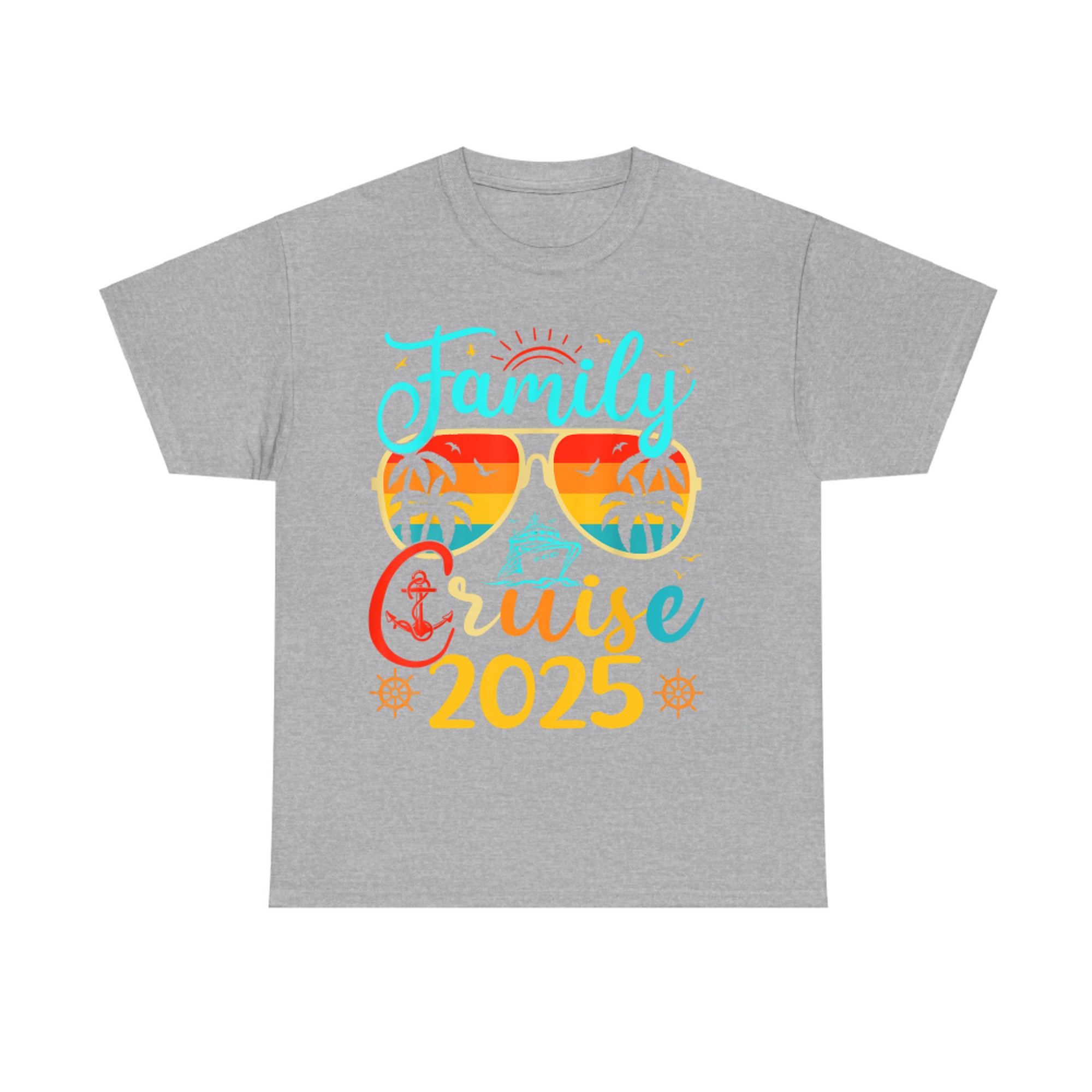 Family Cruise Summer Vacation Matching Glasses Palms T-Shirt