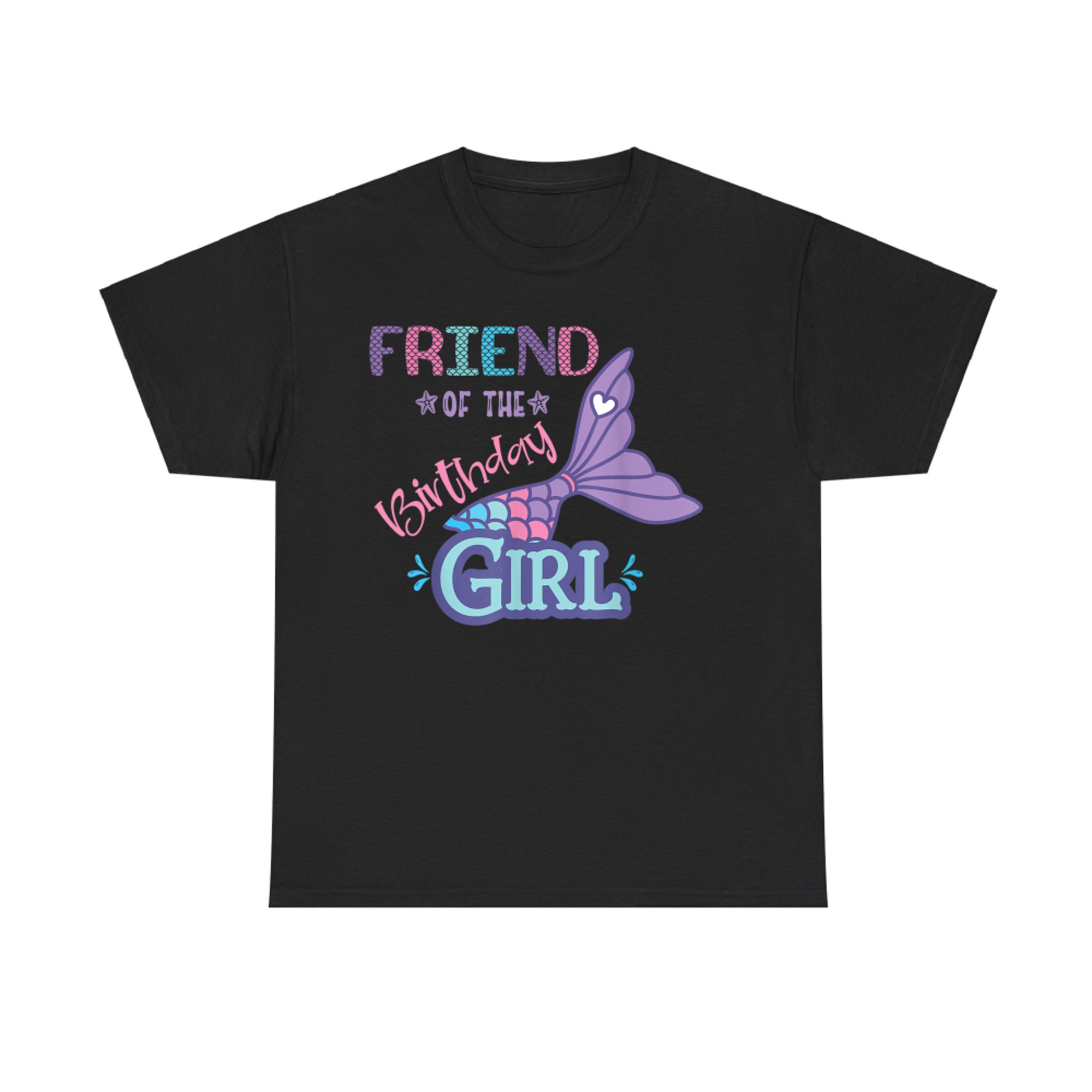 Friend Of The Birthday Girl Mermaid Theme Matching Family T-Shirt