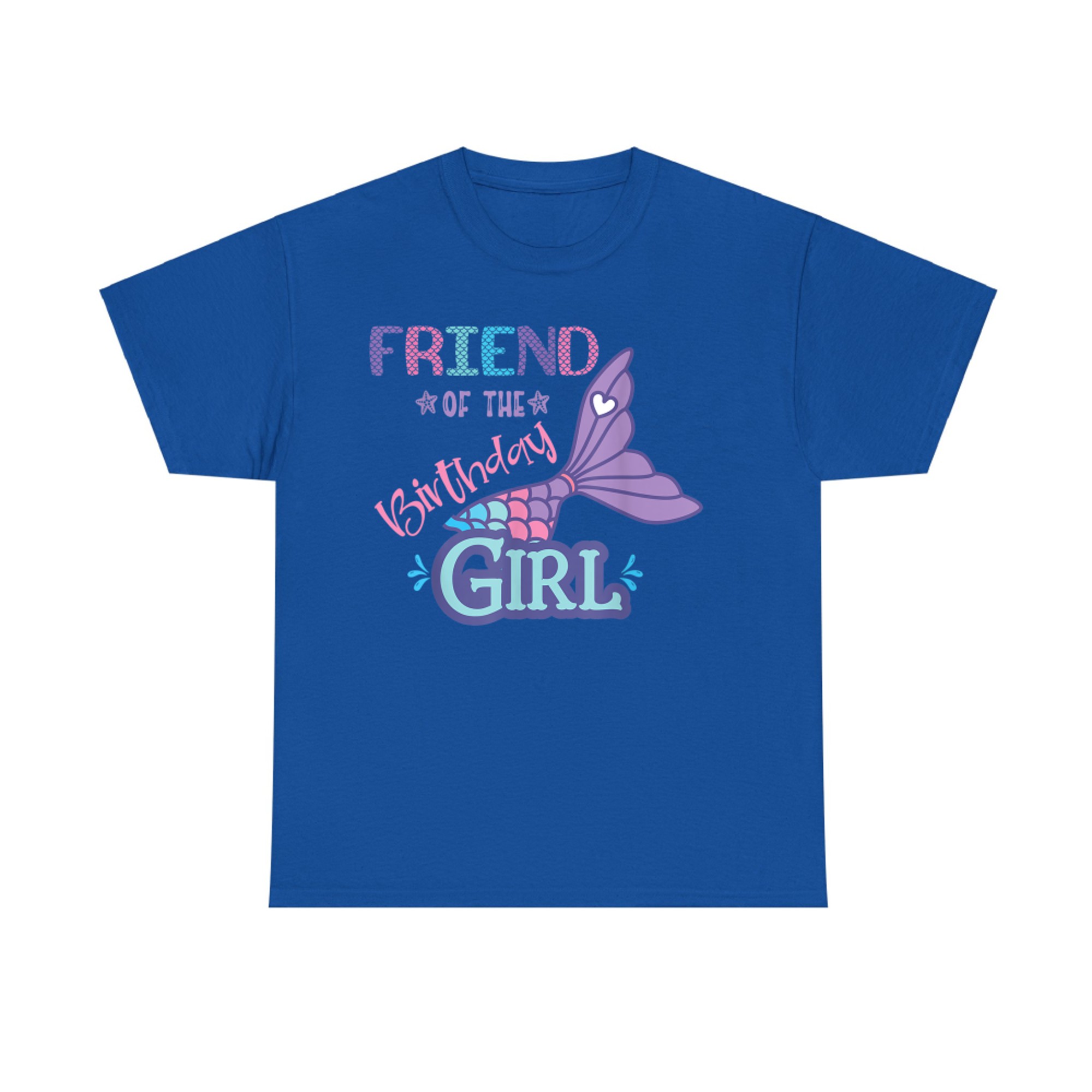 Friend Of The Birthday Girl Mermaid Theme Matching Family T-Shirt