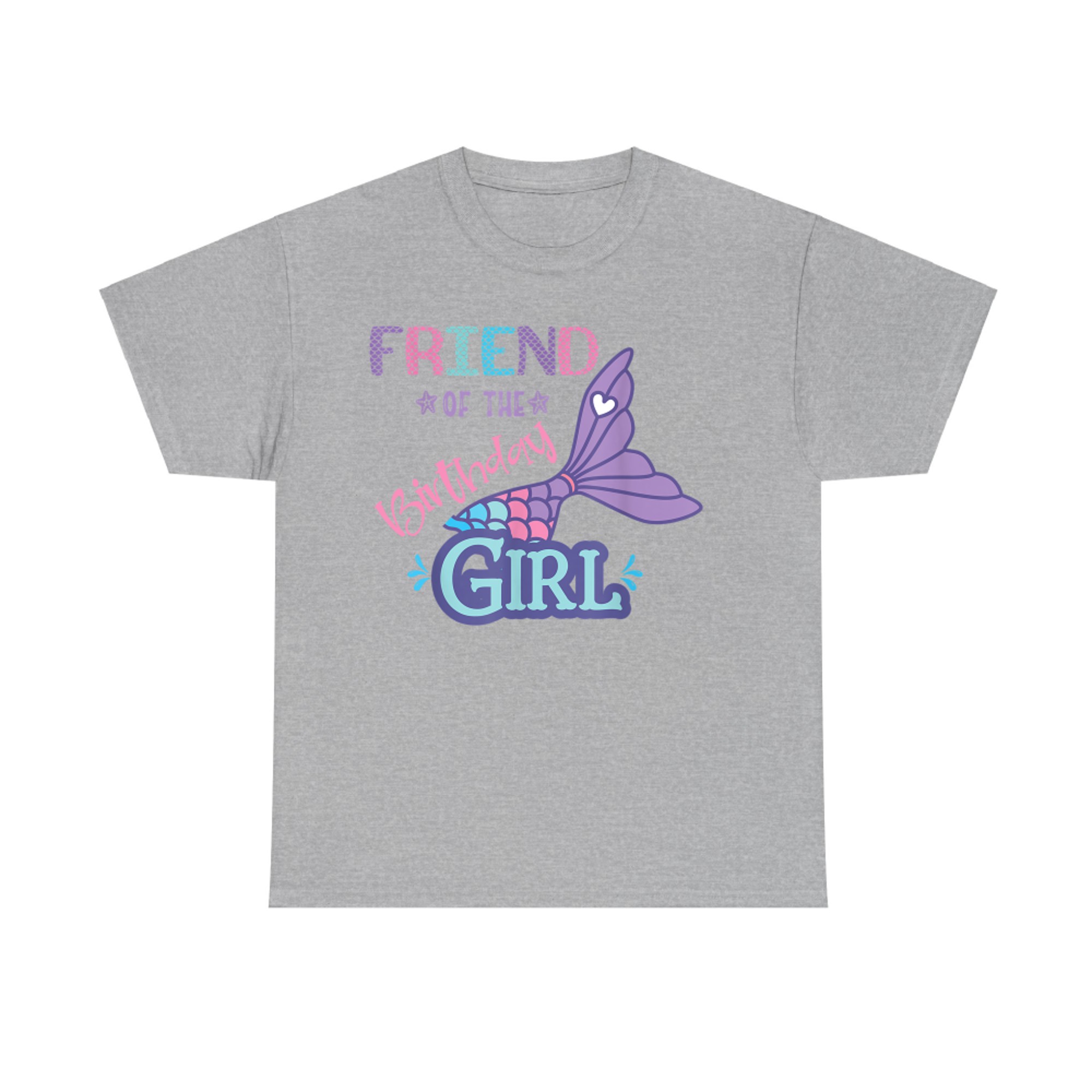 Friend Of The Birthday Girl Mermaid Theme Matching Family T-Shirt