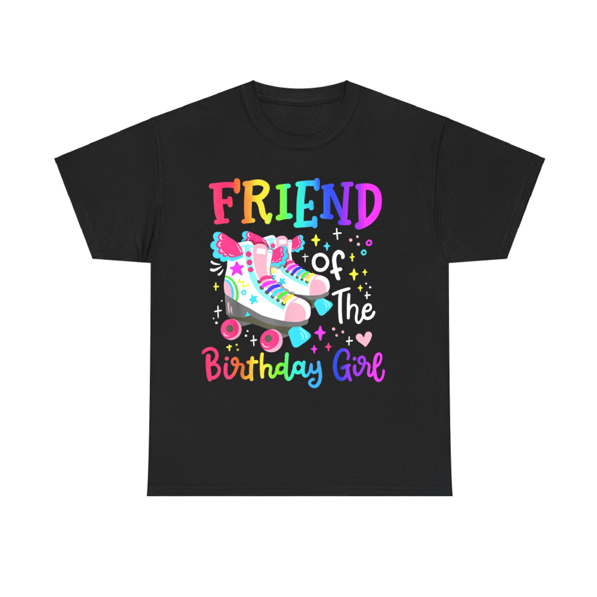 Friend Of The Birthday Girl Skater Roller Skate Squad Party T-Shirt