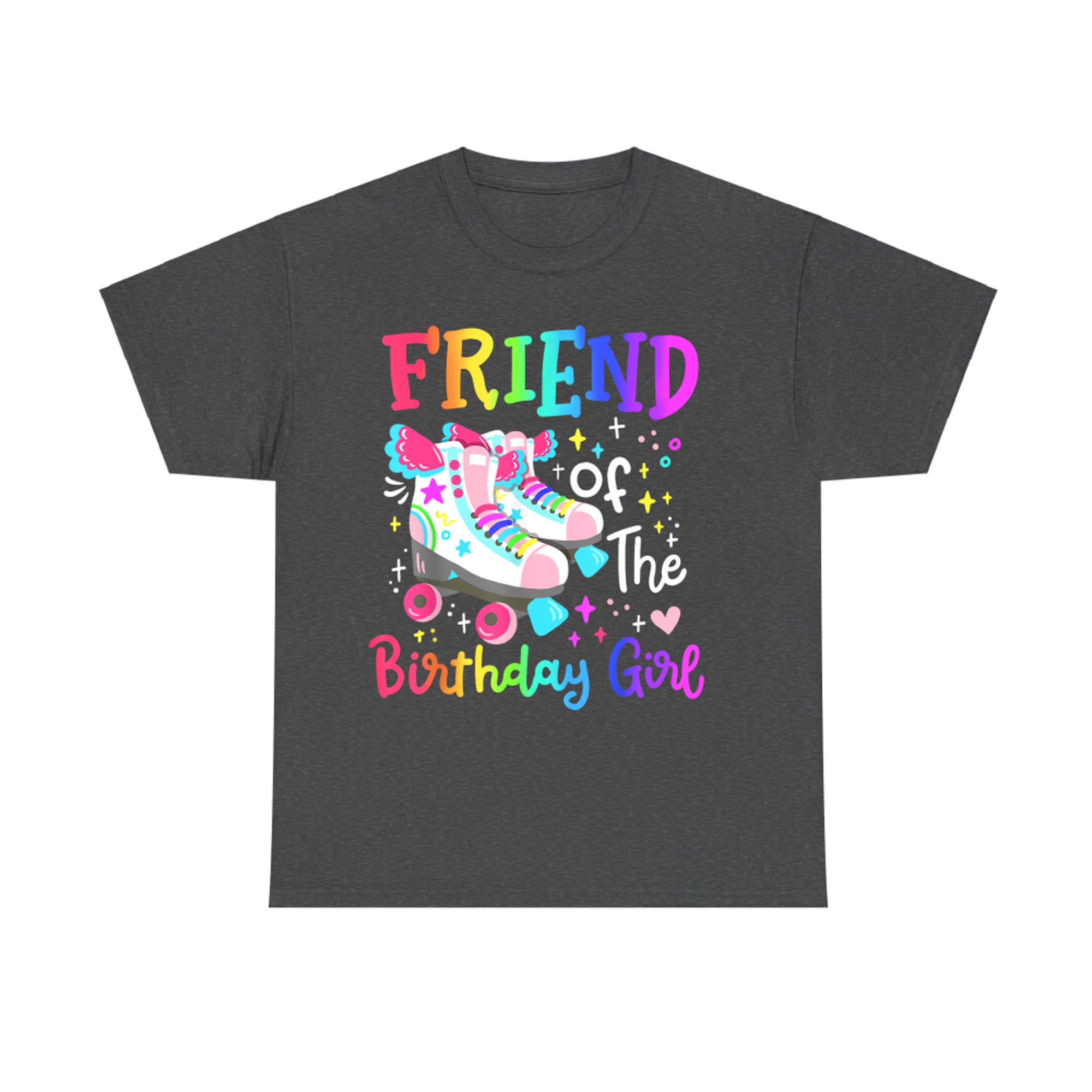 Friend Of The Birthday Girl Skater Roller Skate Squad Party T-Shirt