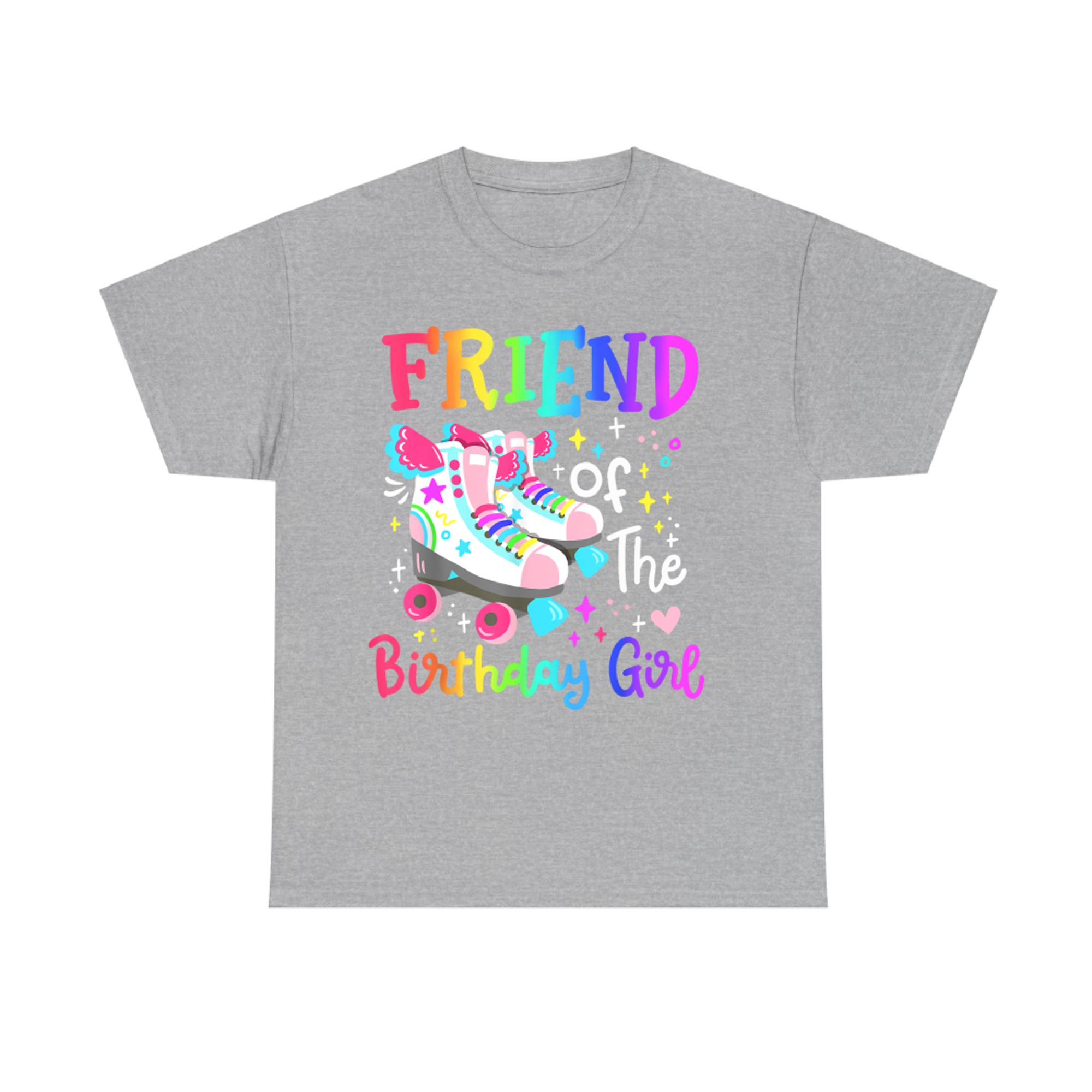 Friend Of The Birthday Girl Skater Roller Skate Squad Party T-Shirt