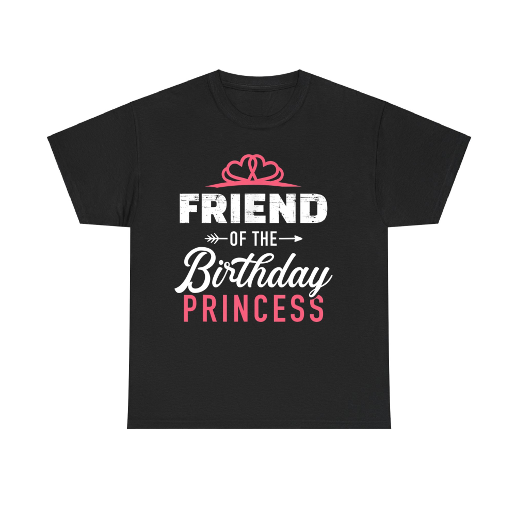 Friend Of The Birthday Princess Girl Matching Family T-Shirt
