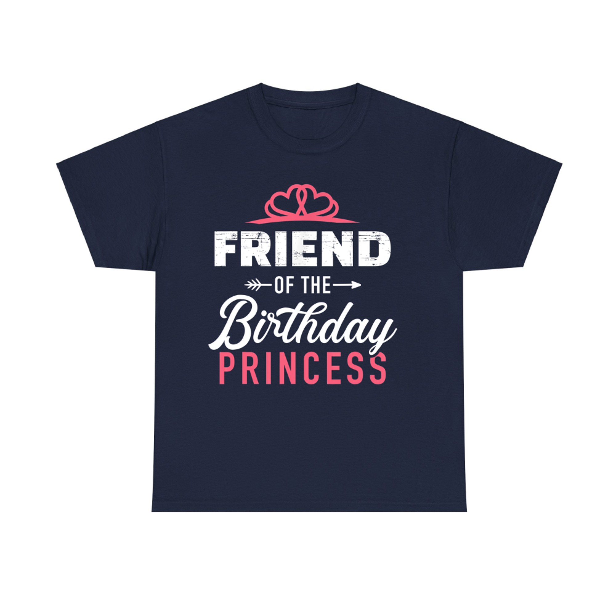 Friend Of The Birthday Princess Girl Matching Family T-Shirt