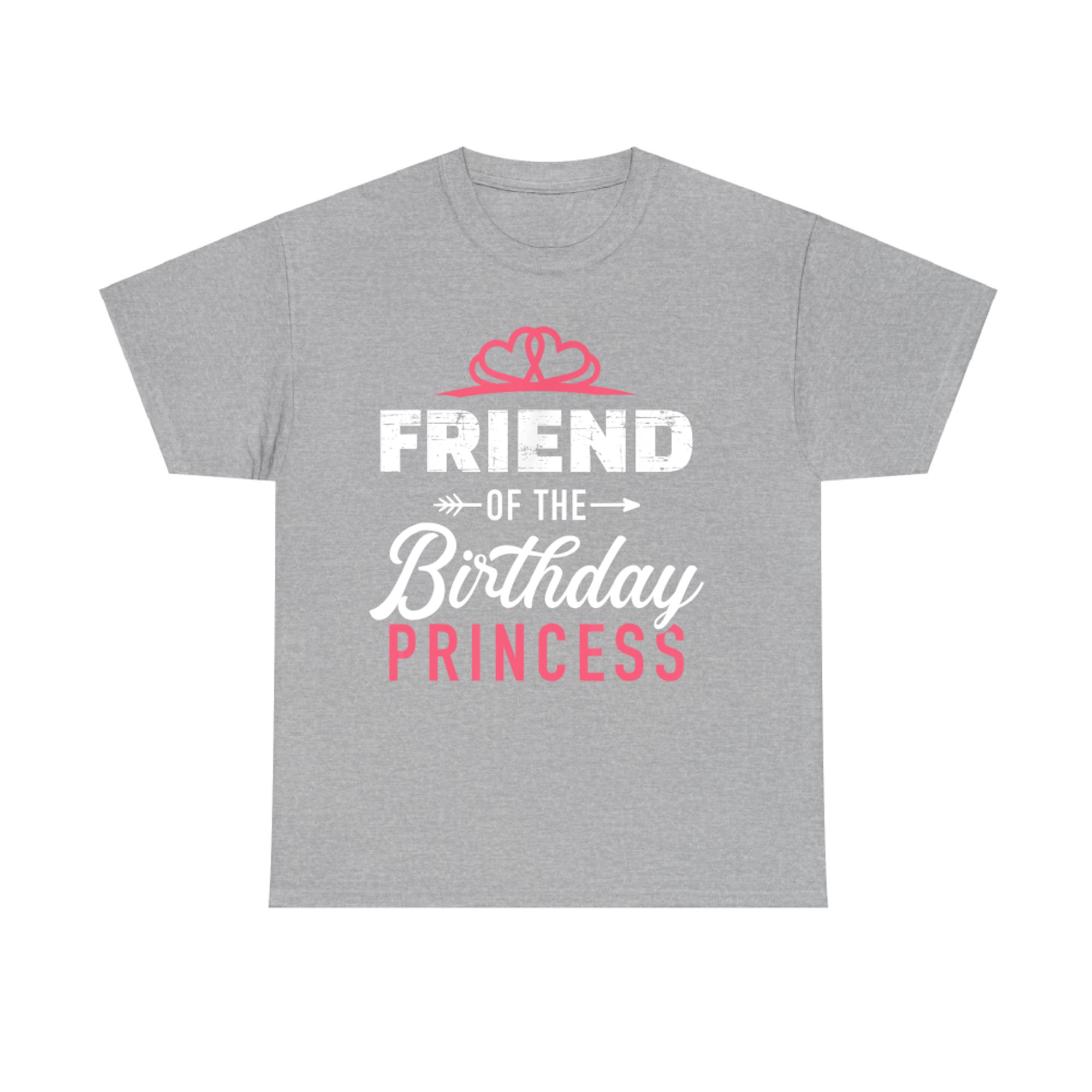 Friend Of The Birthday Princess Girl Matching Family T-Shirt