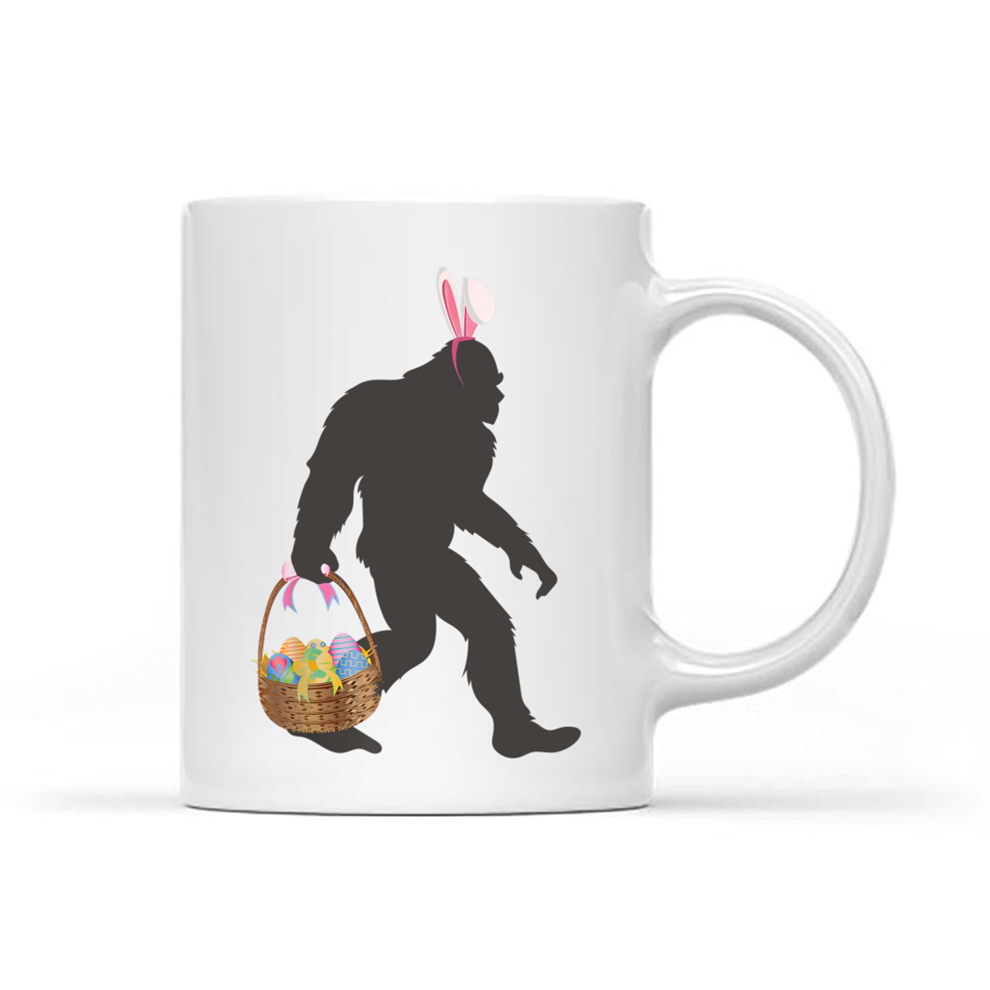 Funny Bigfoot Easter Basket Bigfoot Mug