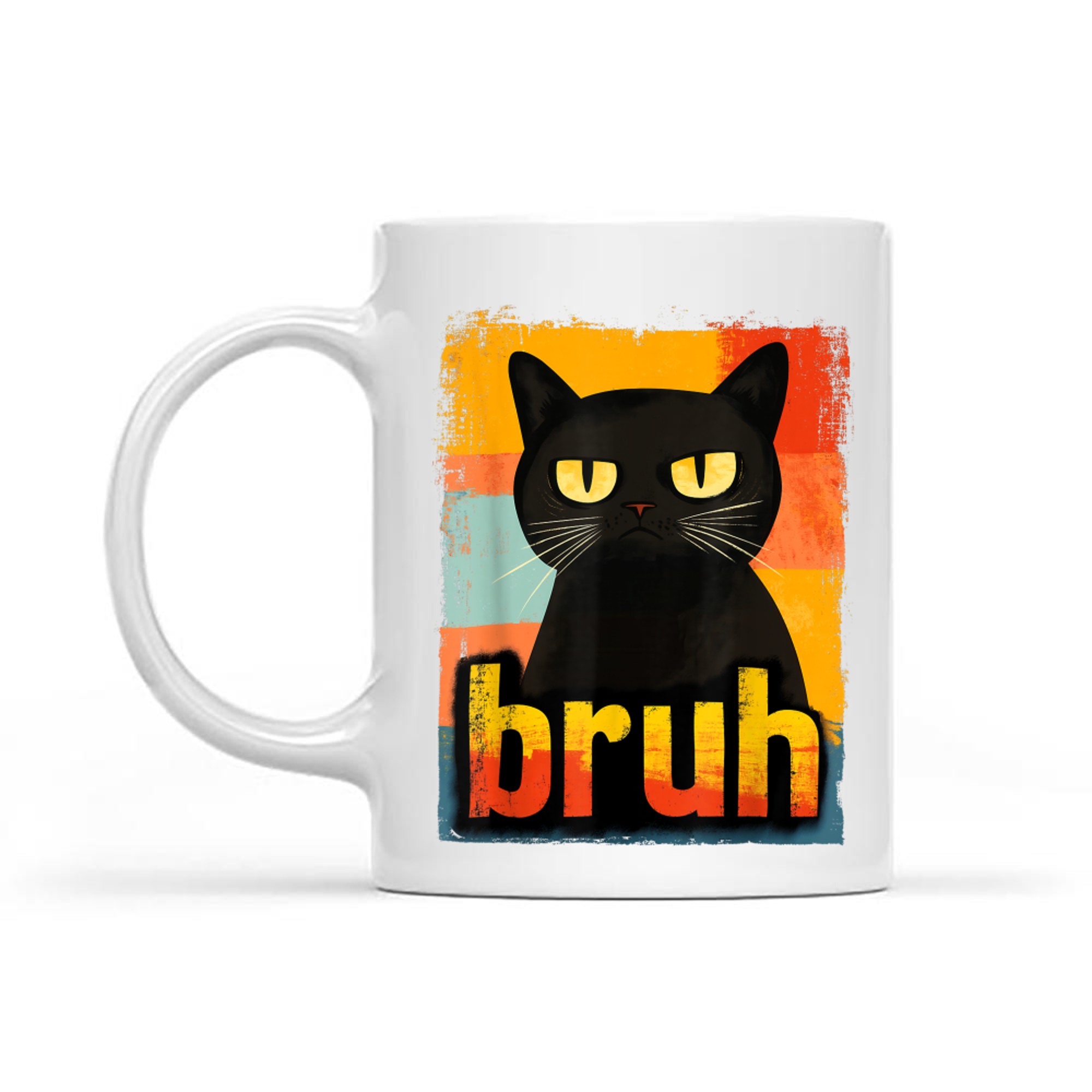 Funny Cat Bruh Meme Mug