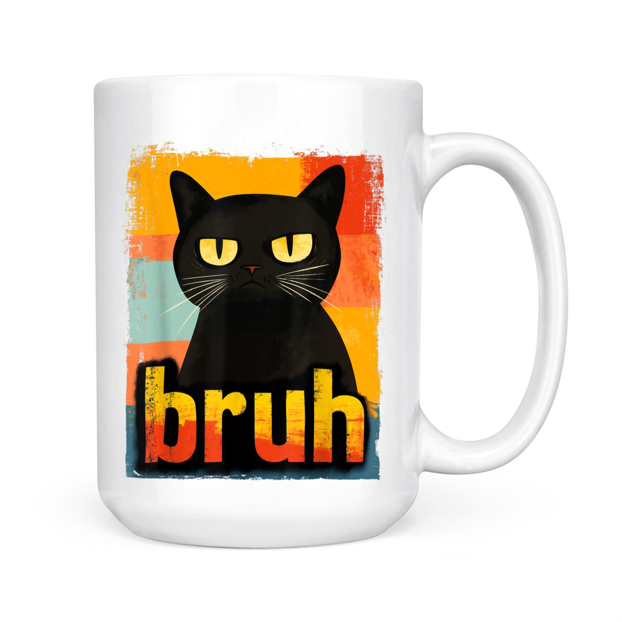 Funny Cat Bruh Meme Mug