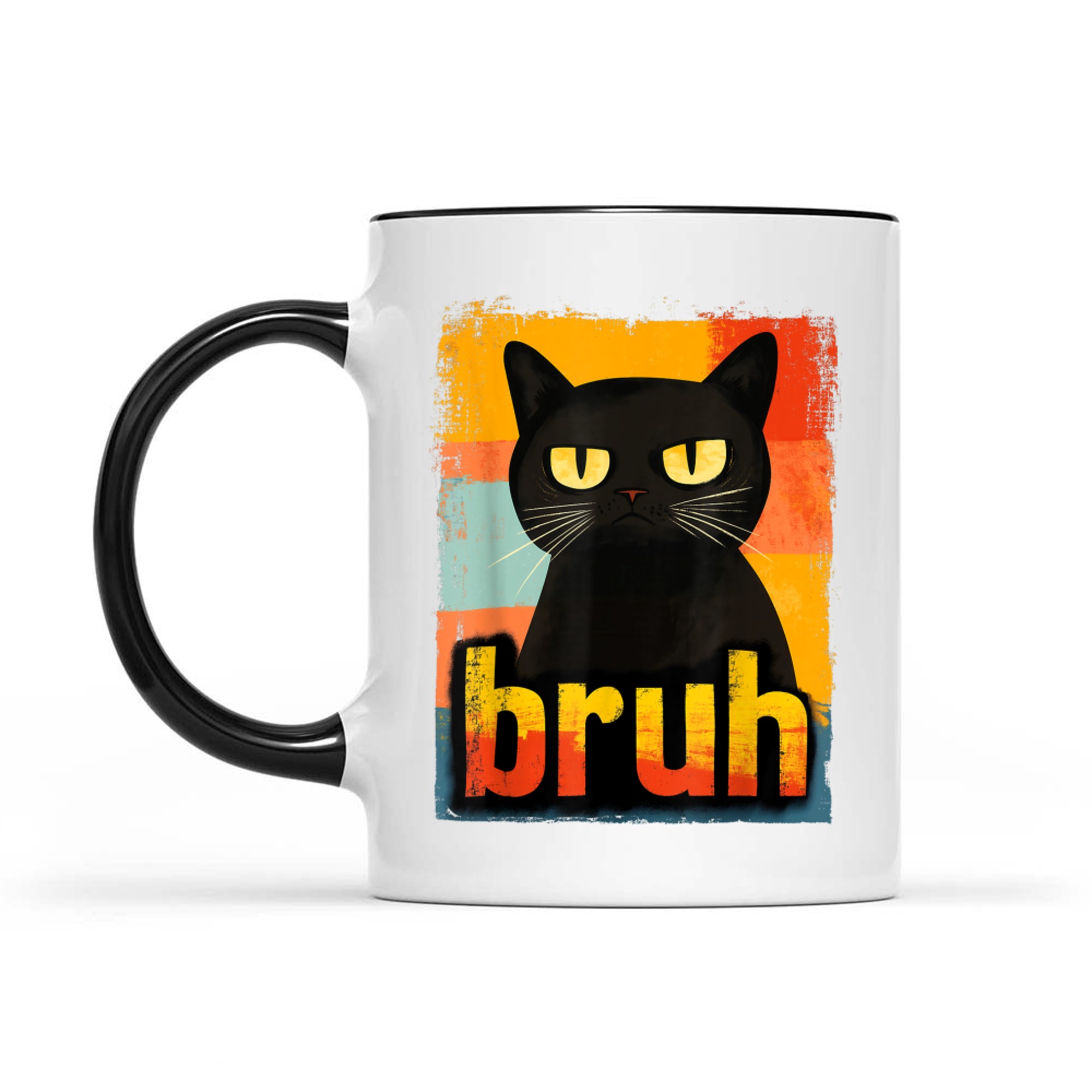 Funny Cat Bruh Meme Mug