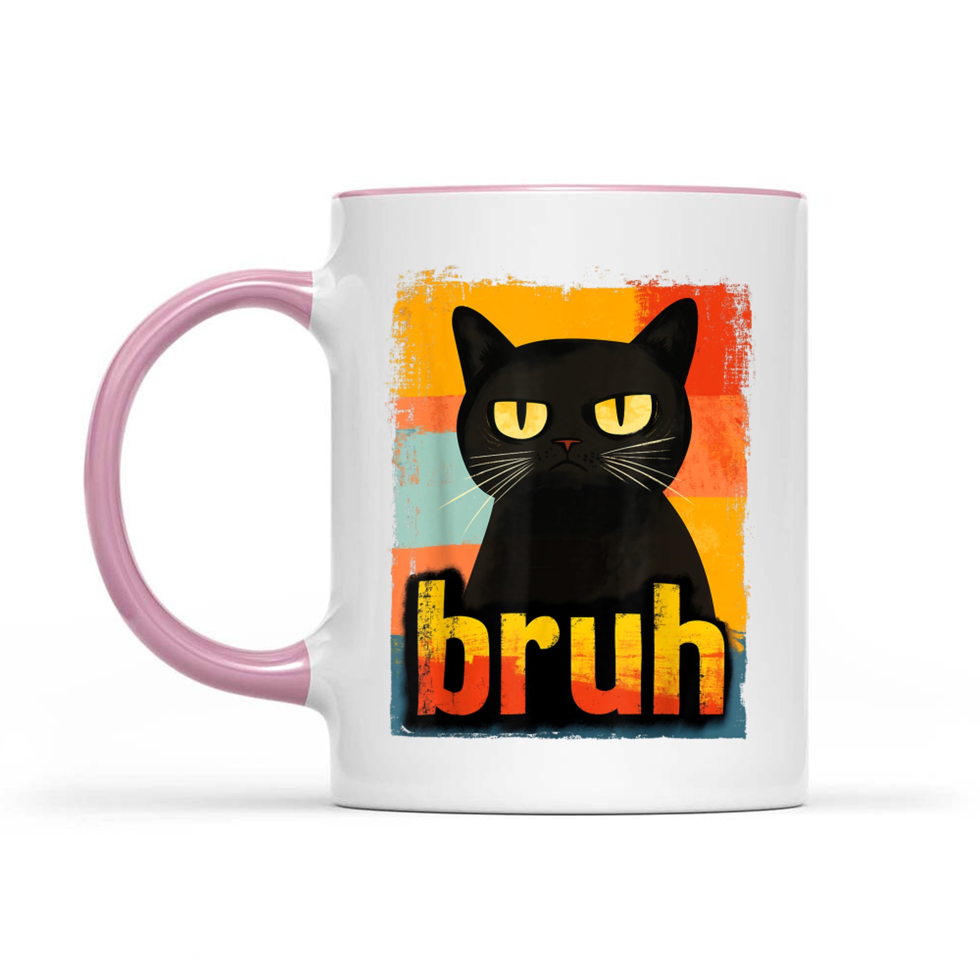 Funny Cat Bruh Meme Mug