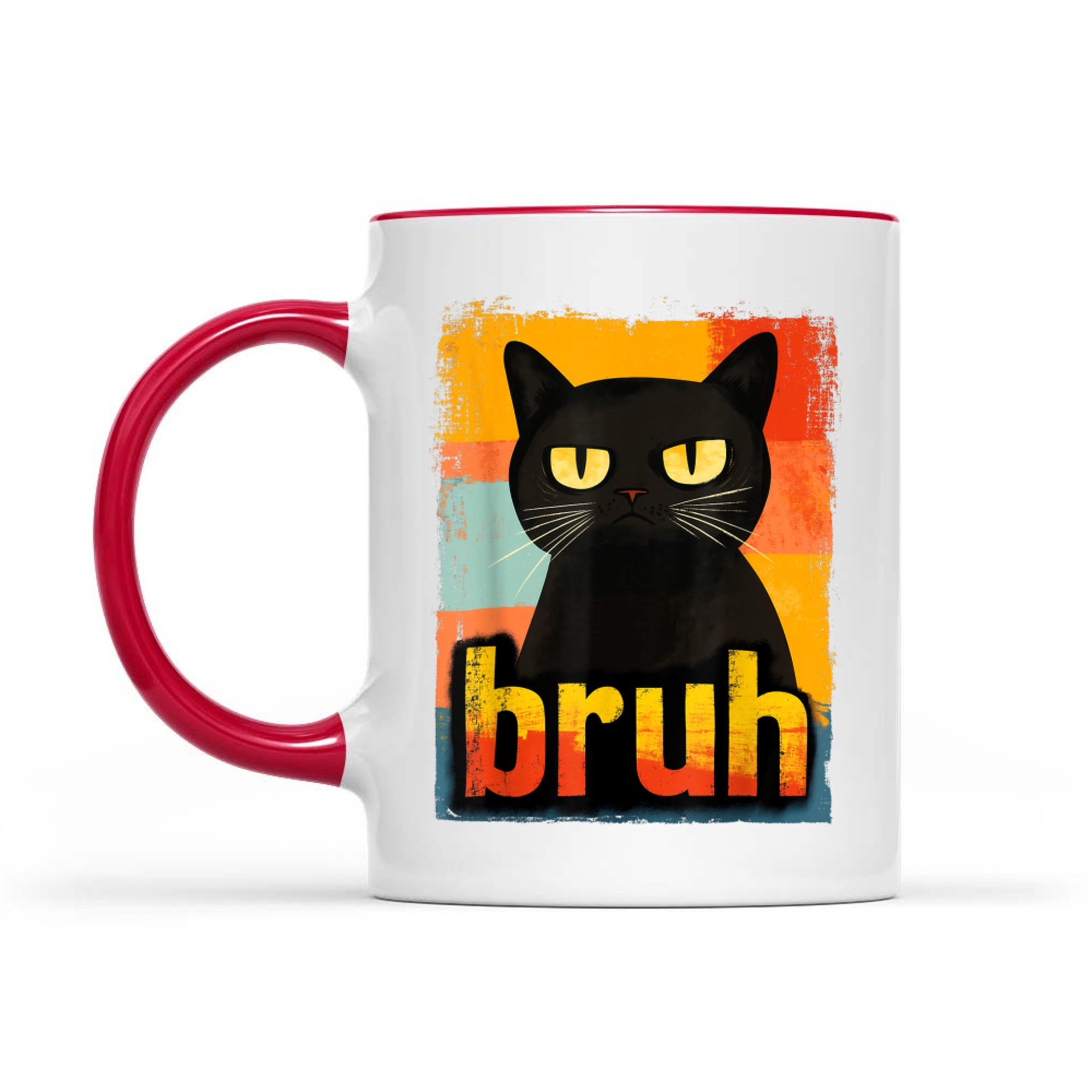 Funny Cat Bruh Meme Mug