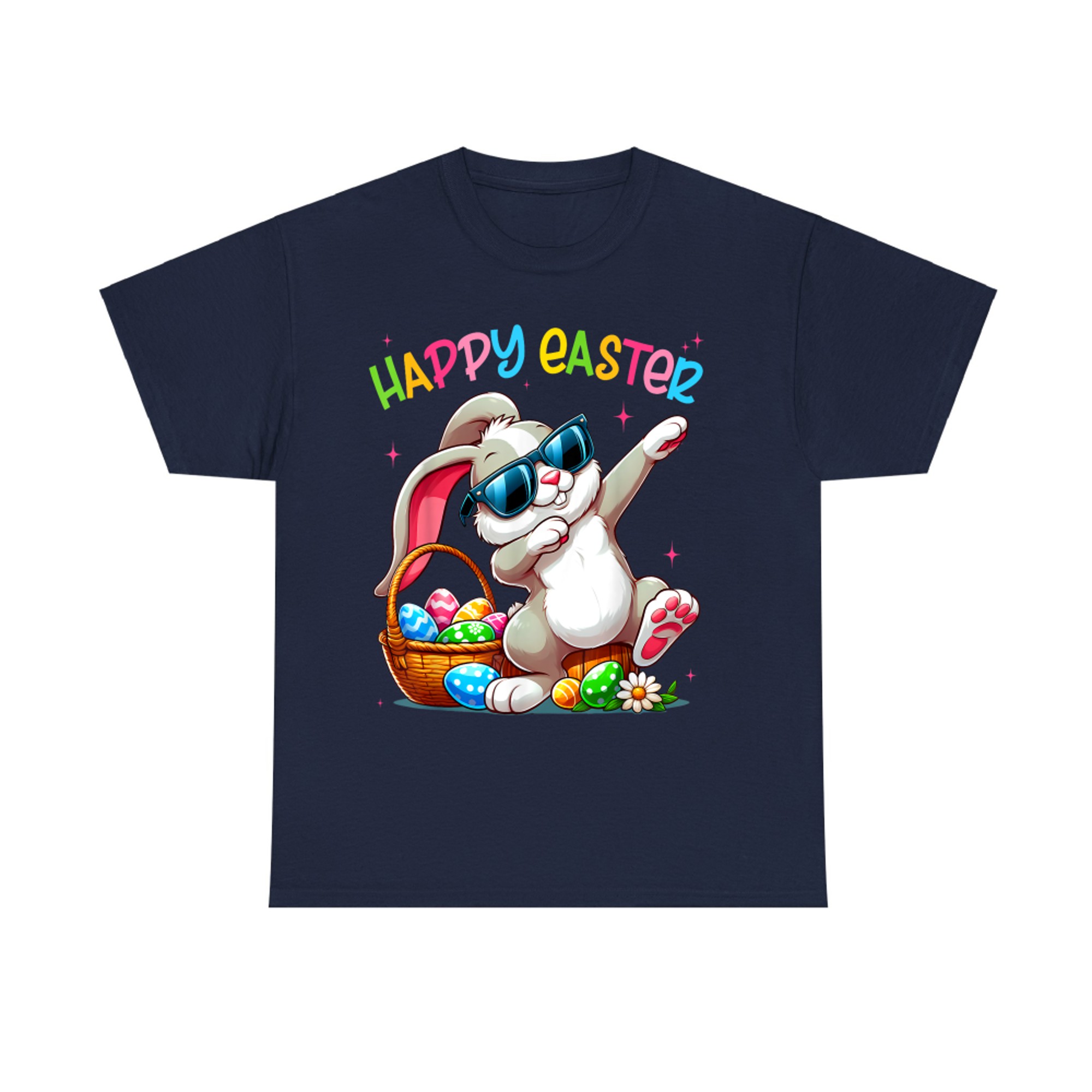 Funny Dabbing Bunny Easter Happy Easter T-Shirt