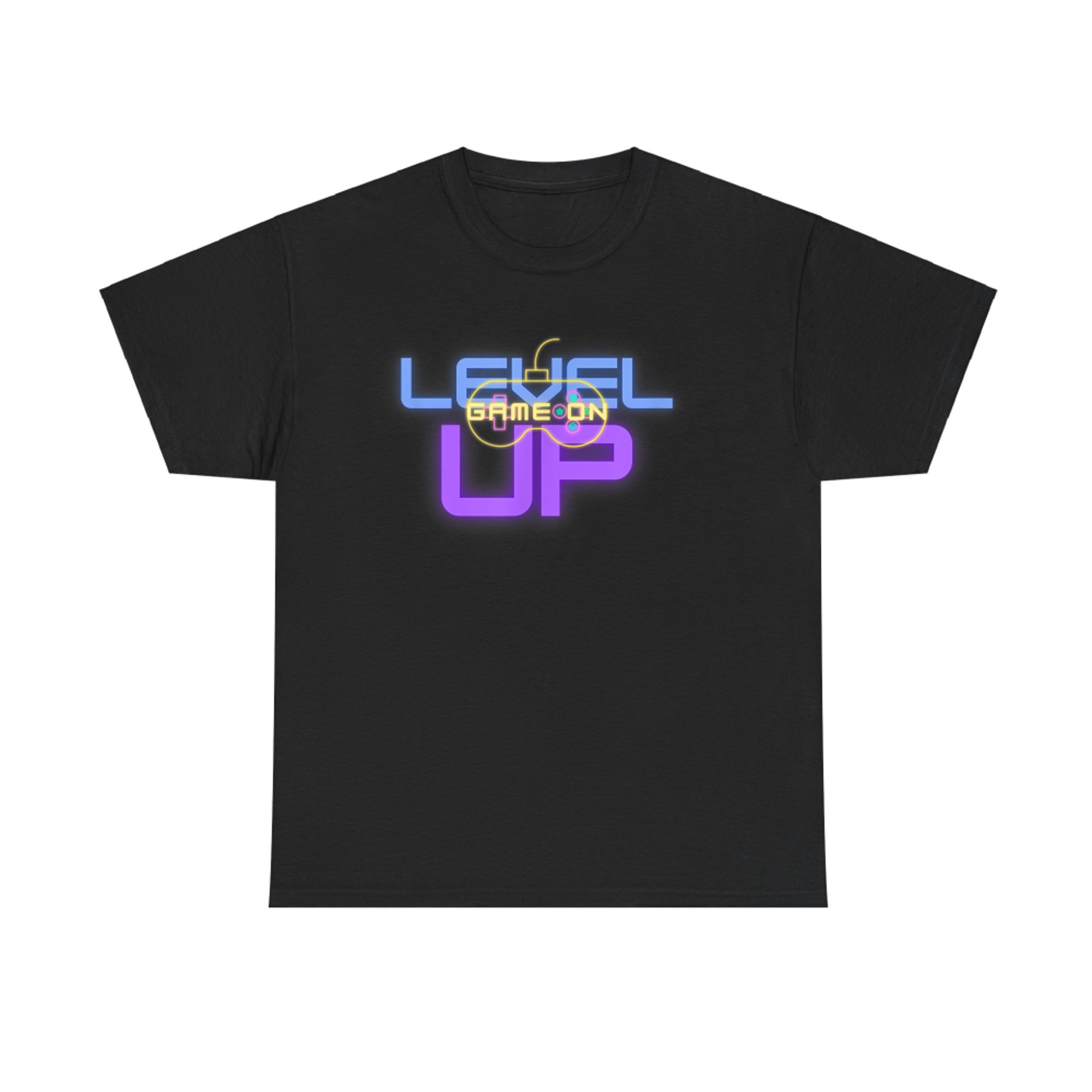 Funny Level Up Graphic Gamepad Icon Gamer Mode On T-Shirt