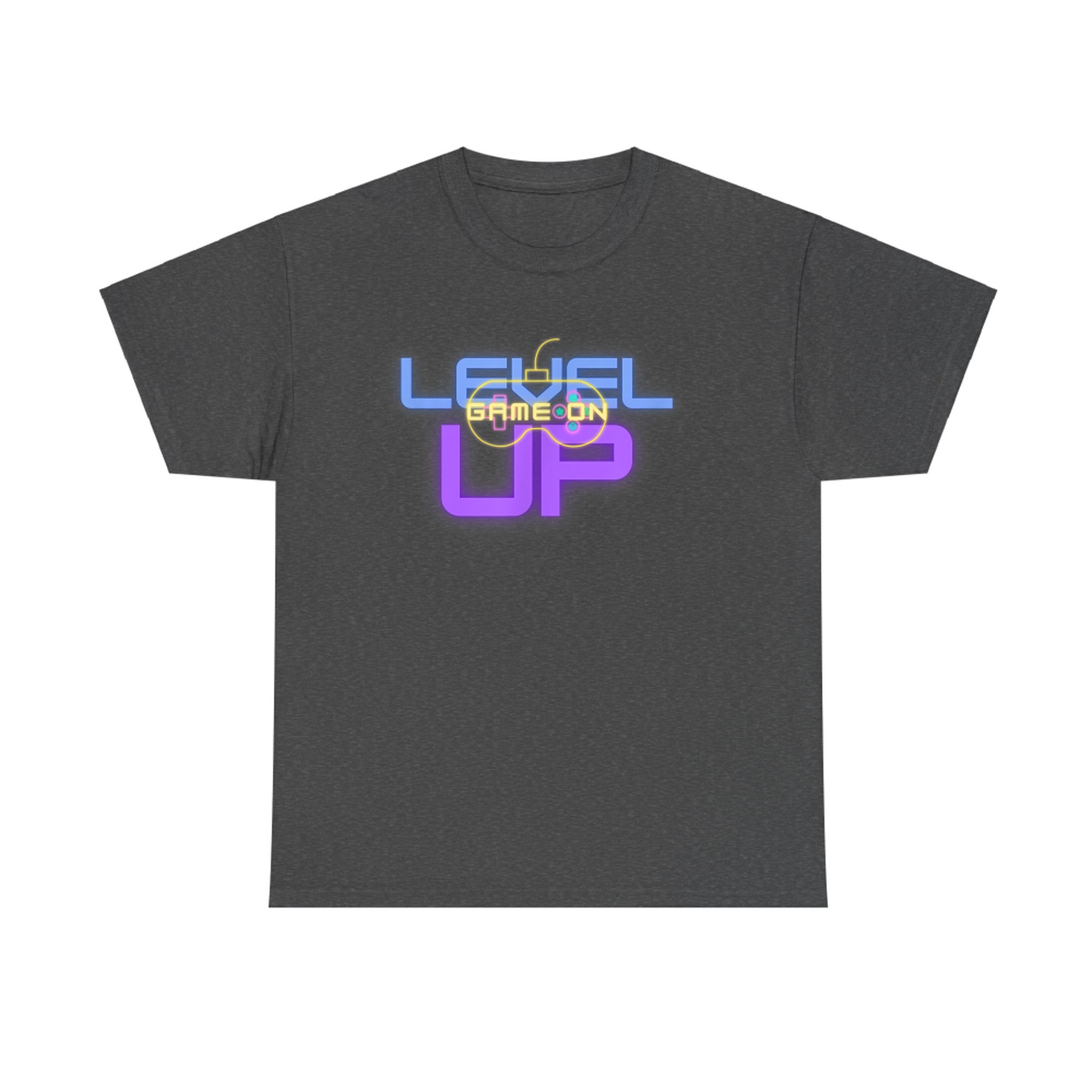 Funny Level Up Graphic Gamepad Icon Gamer Mode On T-Shirt