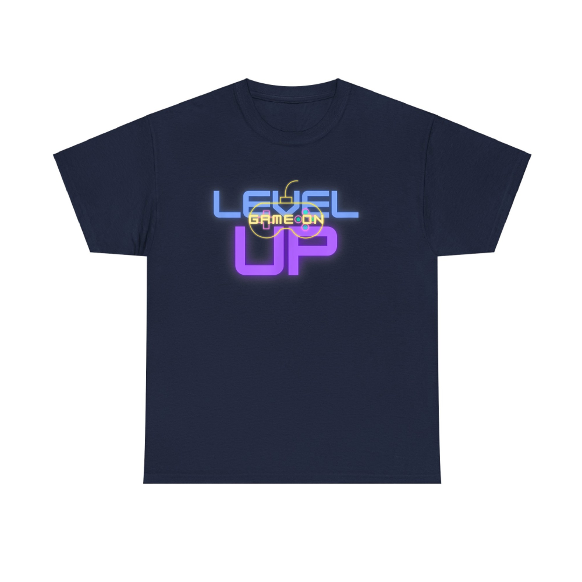 Funny Level Up Graphic Gamepad Icon Gamer Mode On T-Shirt