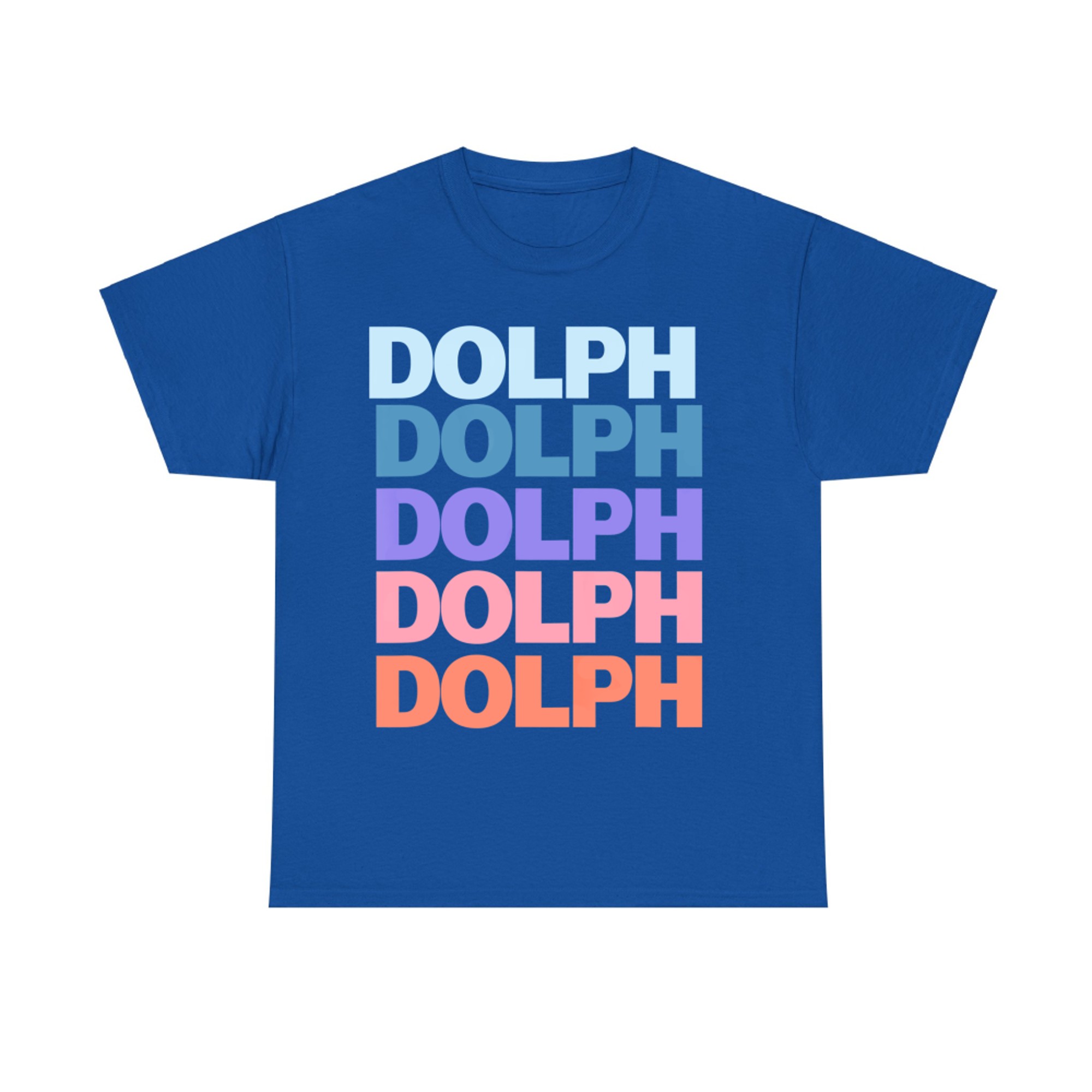 Funny Modern Repeated Text Design Dolph T-Shirt