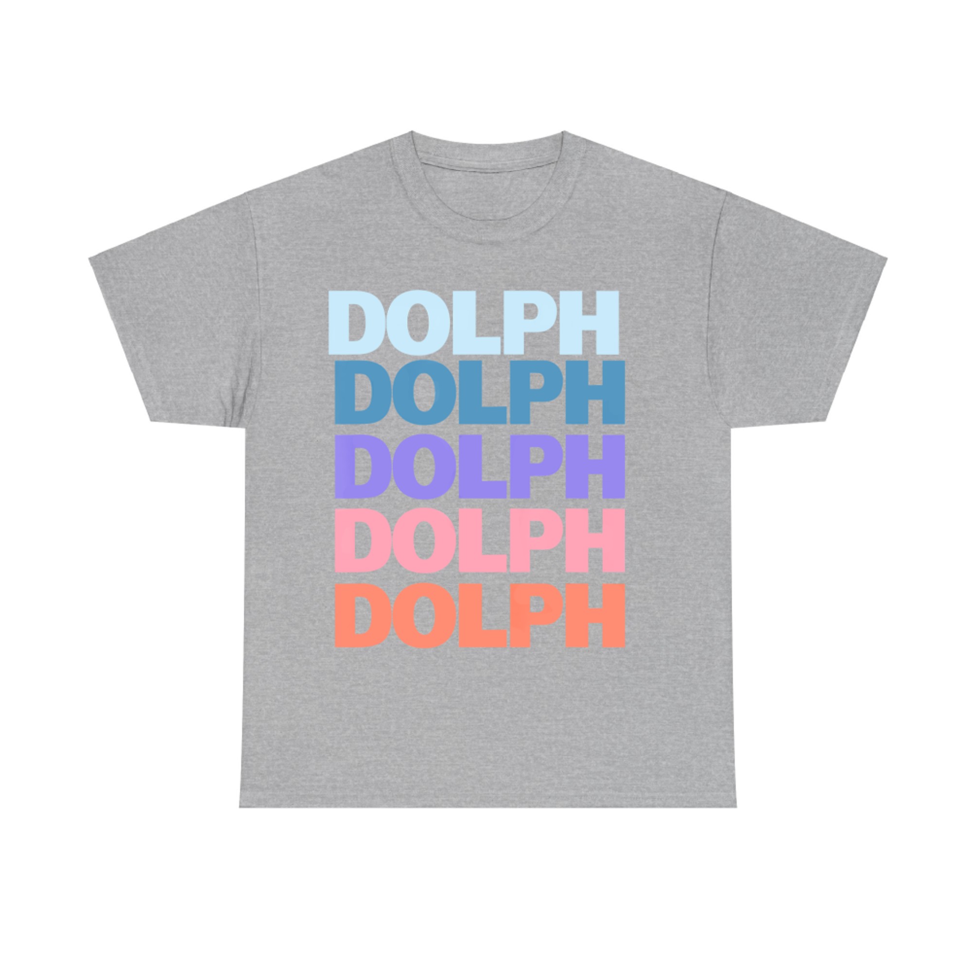 Funny Modern Repeated Text Design Dolph T-Shirt