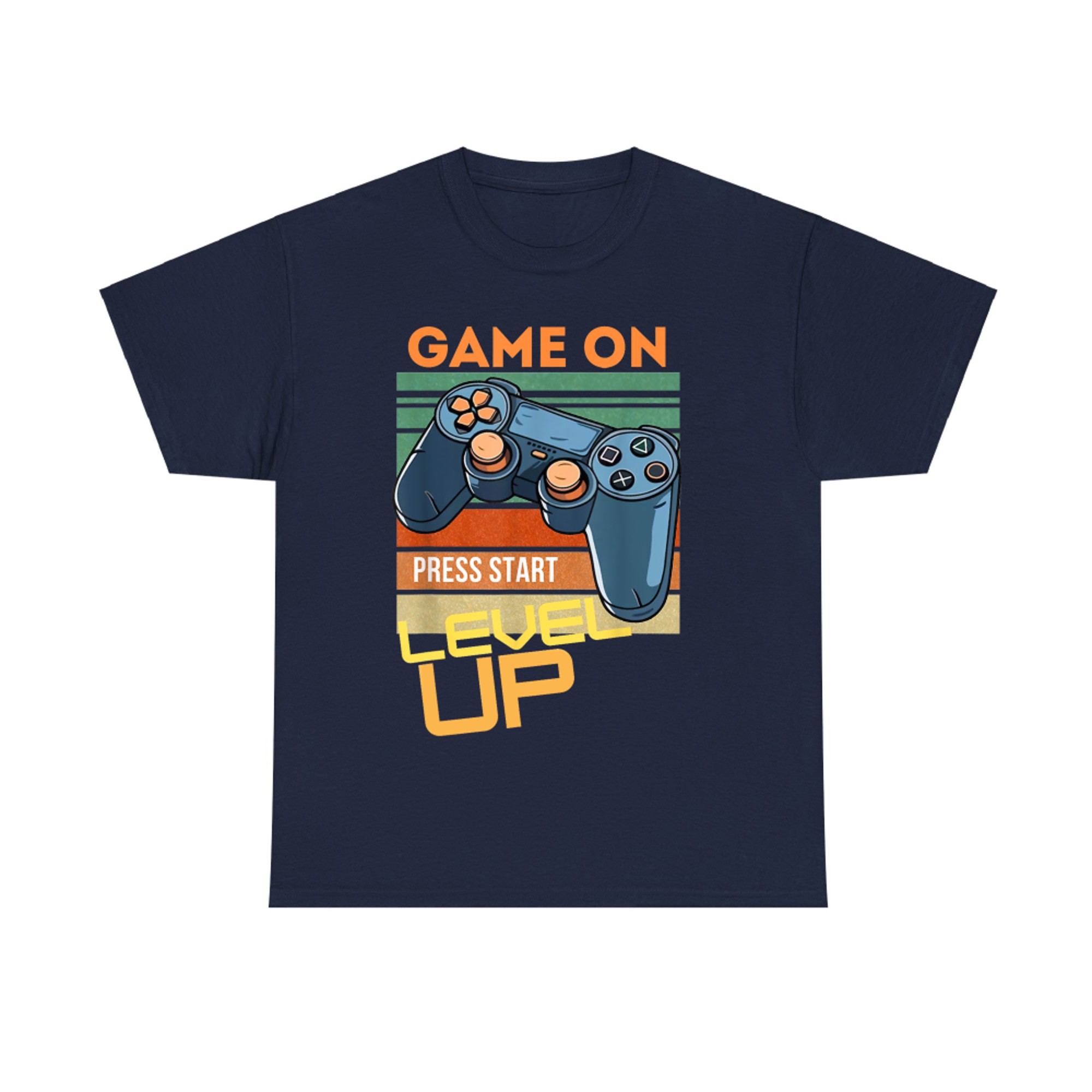 Game On Press Start Level Up T-Shirt