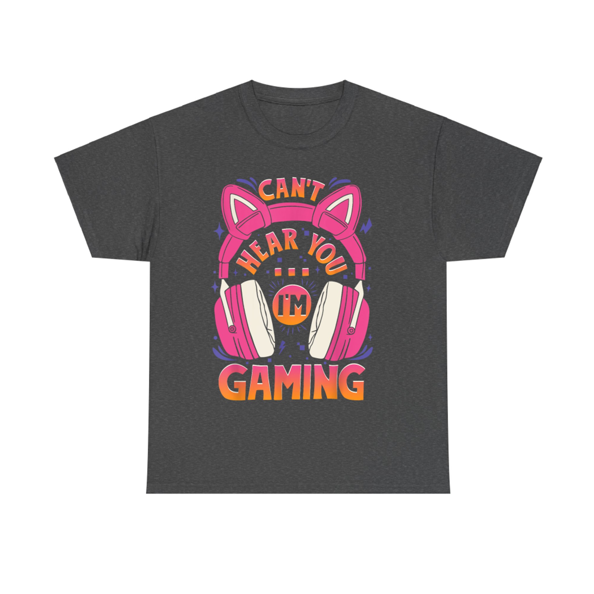 Gamer Girl Can't Hear You I'm Gaming Video Game Cute Headset T-Shirt