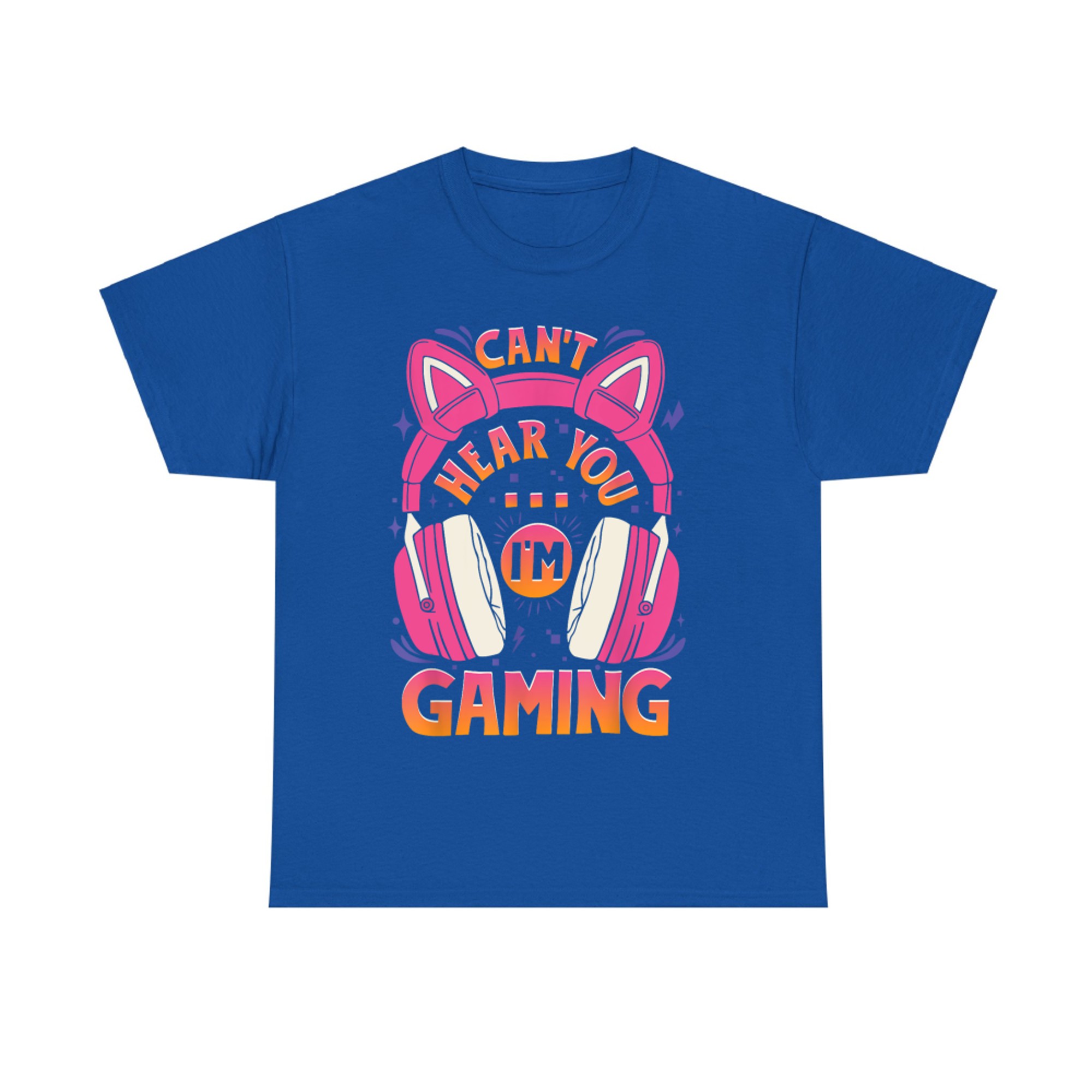 Gamer Girl Can't Hear You I'm Gaming Video Game Cute Headset T-Shirt