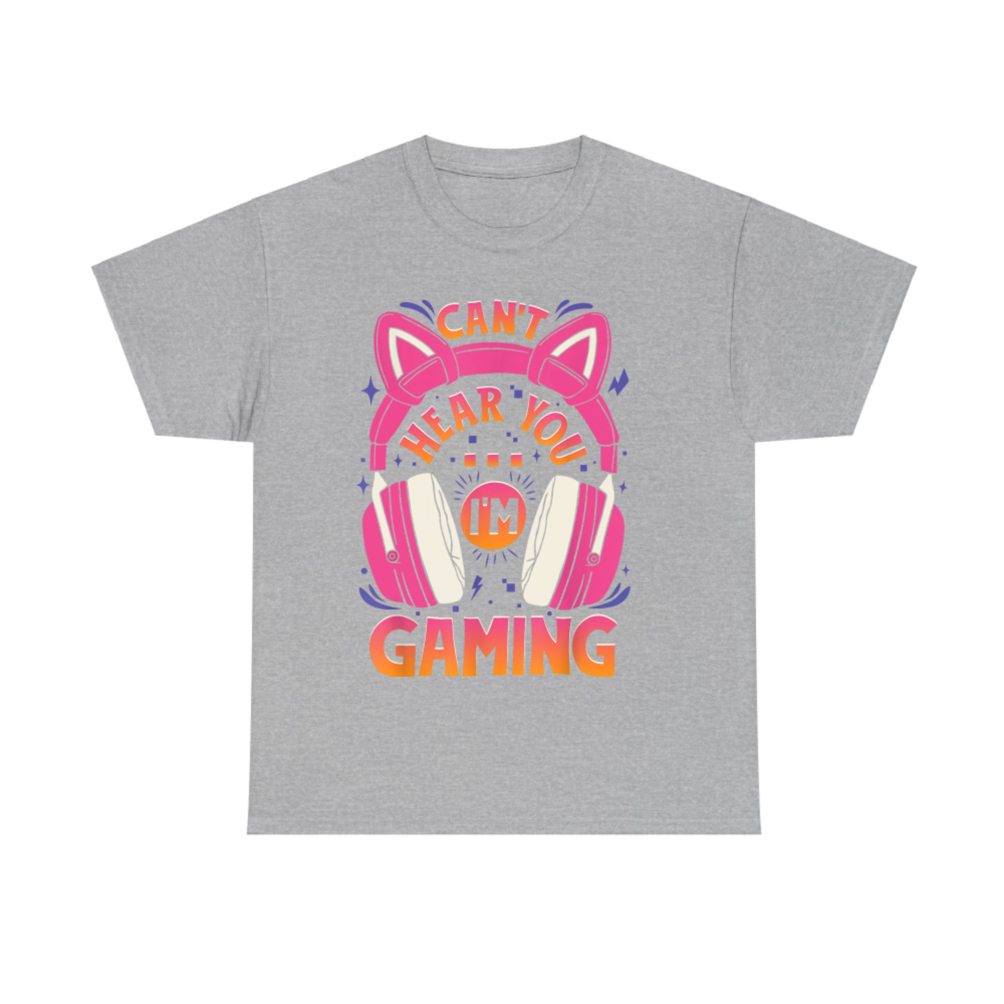 Gamer Girl Can't Hear You I'm Gaming Video Game Cute Headset T-Shirt