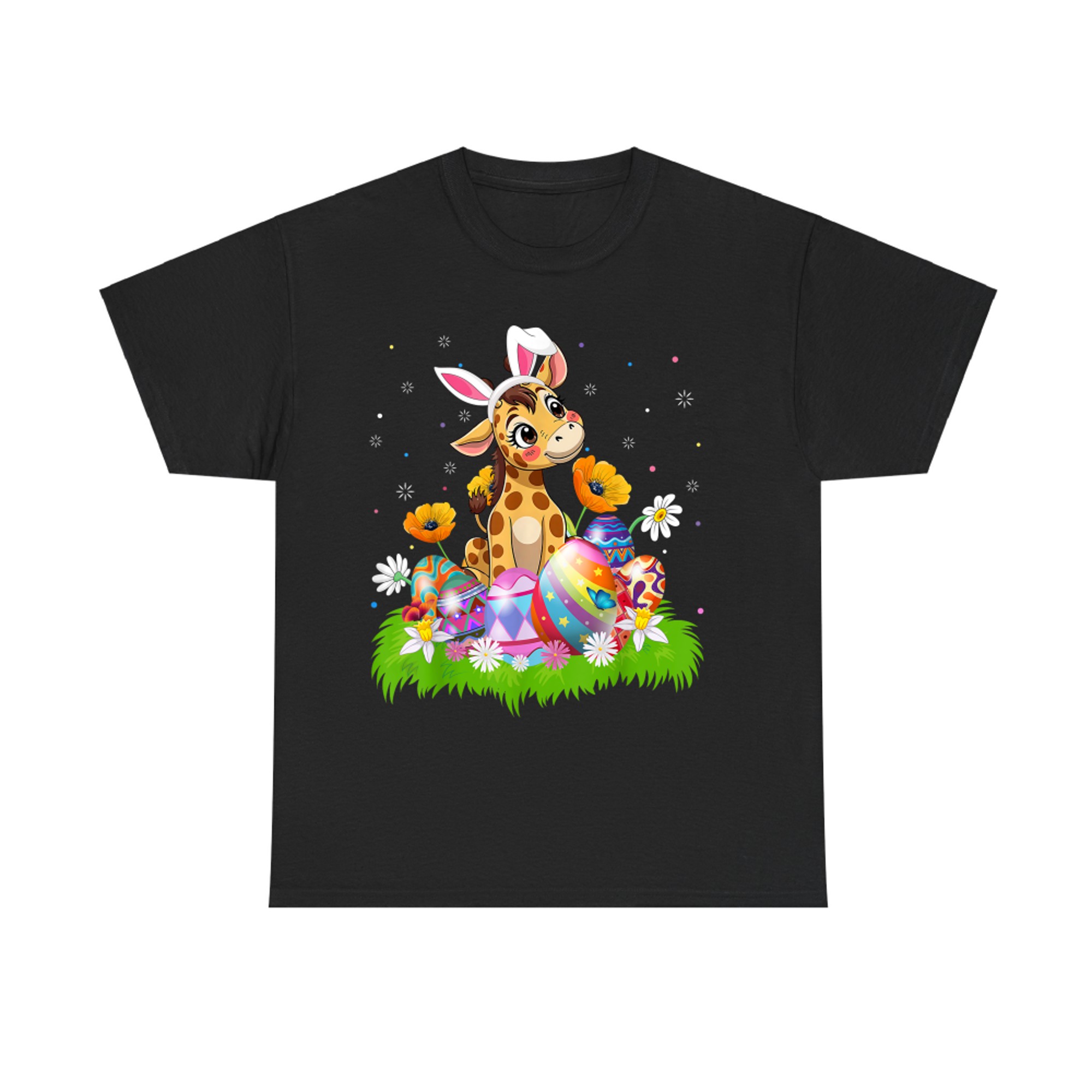 Giraffe Easter Egg Hunt Bunny Ear Giraffe Easter Sunday T-Shirt